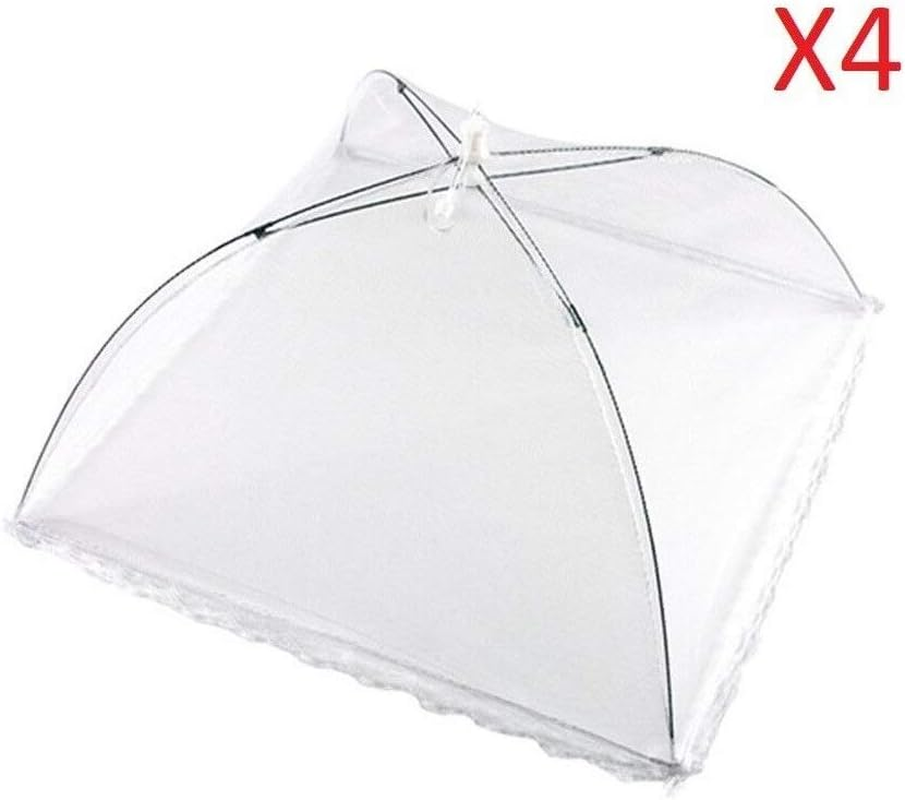 4X Collapsible MESH Food Covers Insect NET Screen Fly Square 40X40 CM image number 3