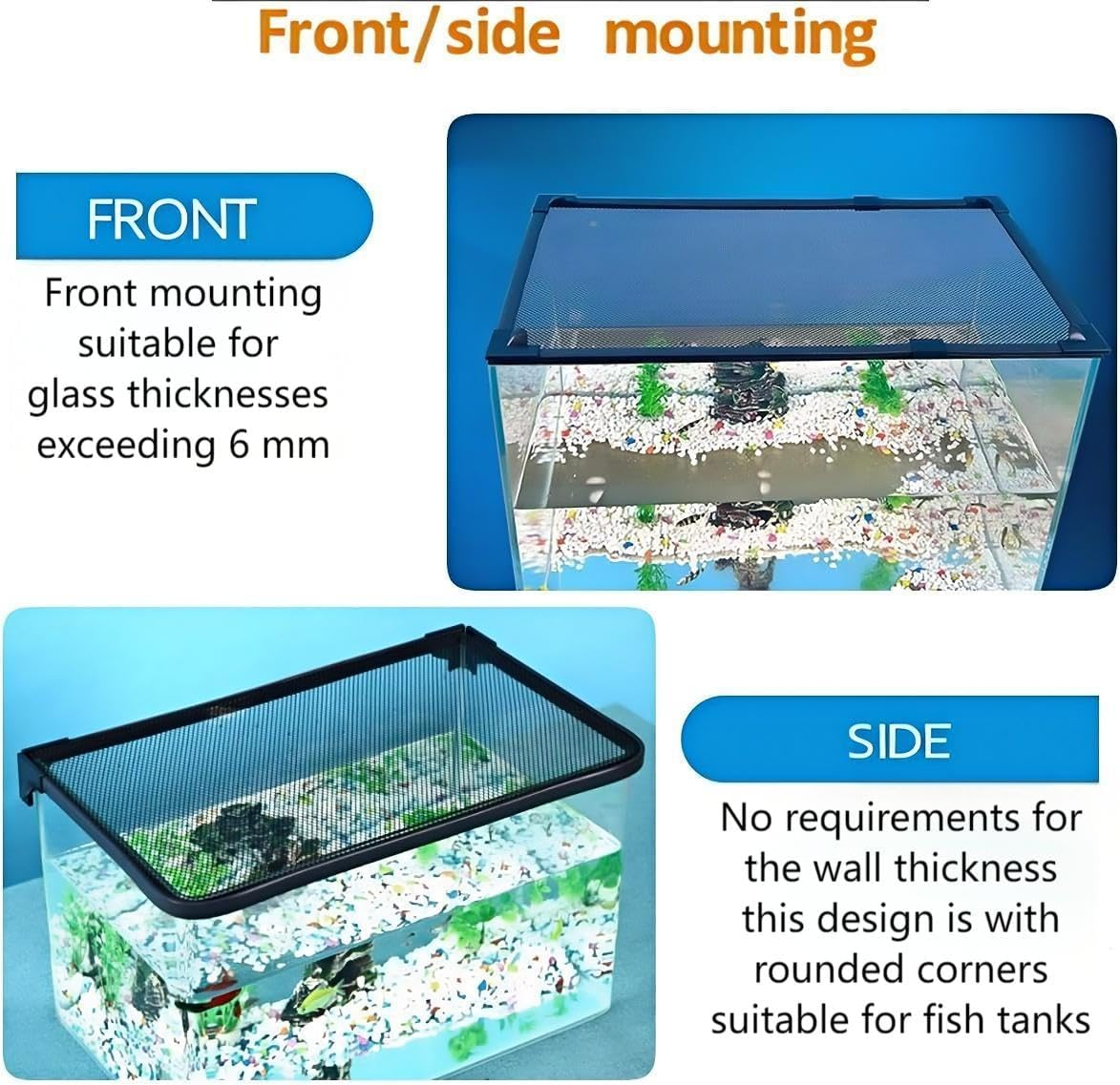 DIY Magnetic Fish Tank Lid Cover Protective Net 94X46Cm Keep Fish from Jumping Out Prevent Fish, Reptiles, Turtles, Etc., from Escaping&hellip; image number 1