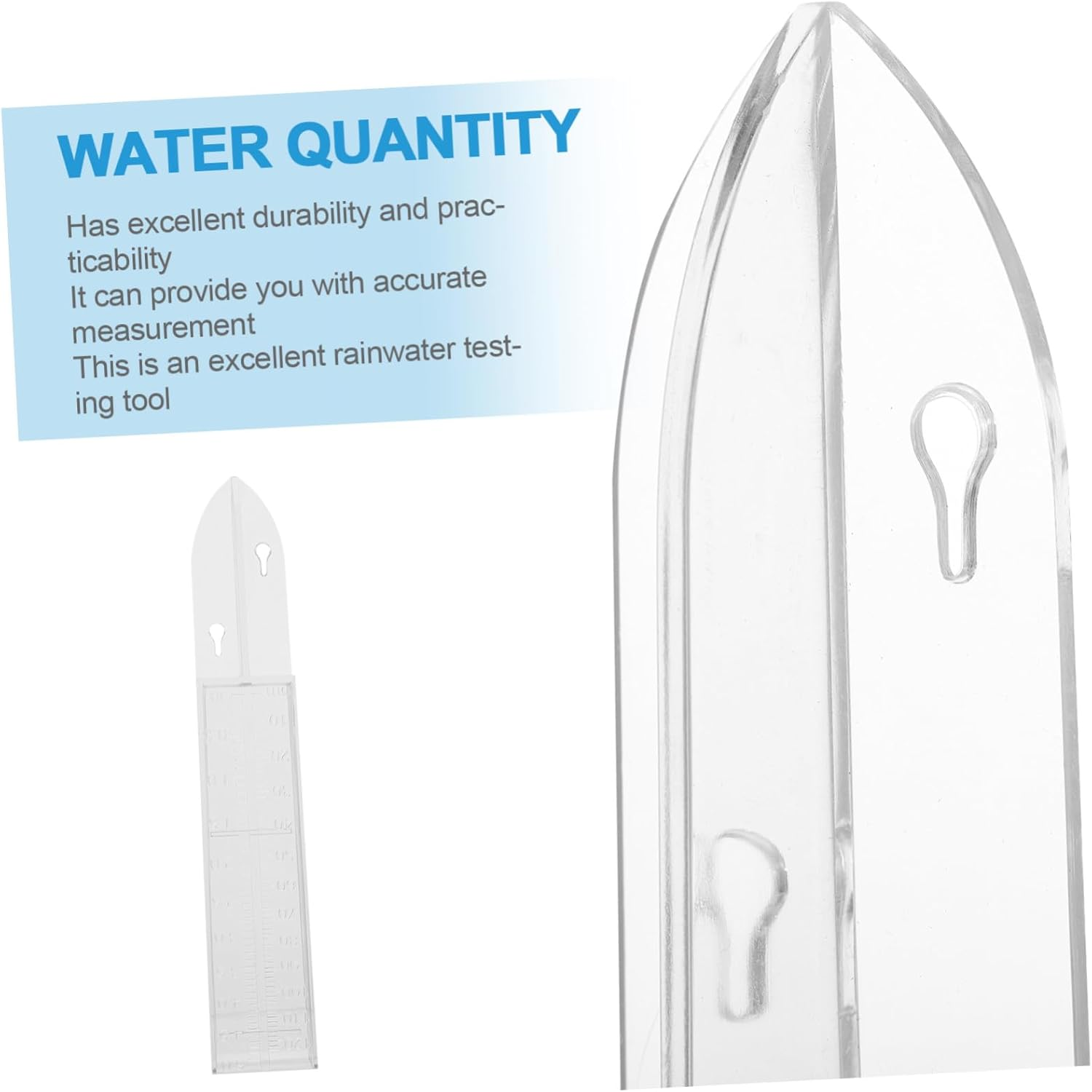 Ifundom Professional Rain Gauge Measuring Tube Outdoor Plastic Rain Gauge Container for Garden Yard Weather Monitoring Scale image number 4