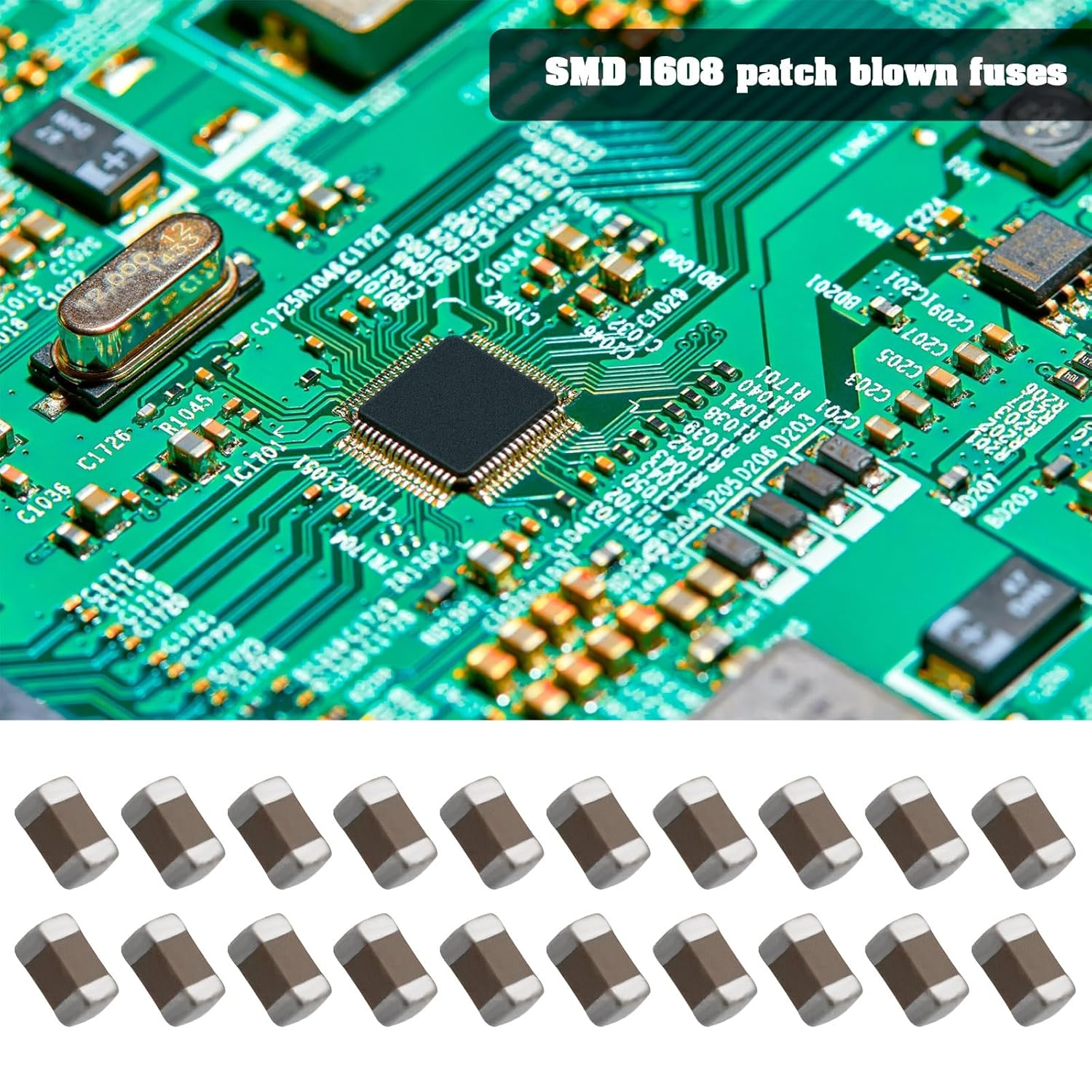 OTOTEC 500Pcs SMD Ceramic Capacitor Fuses 0603 Package 1608 Patch 100NF 50V 10% Suitable for Various Electronic Applications DIY Electronic Projects image number 1