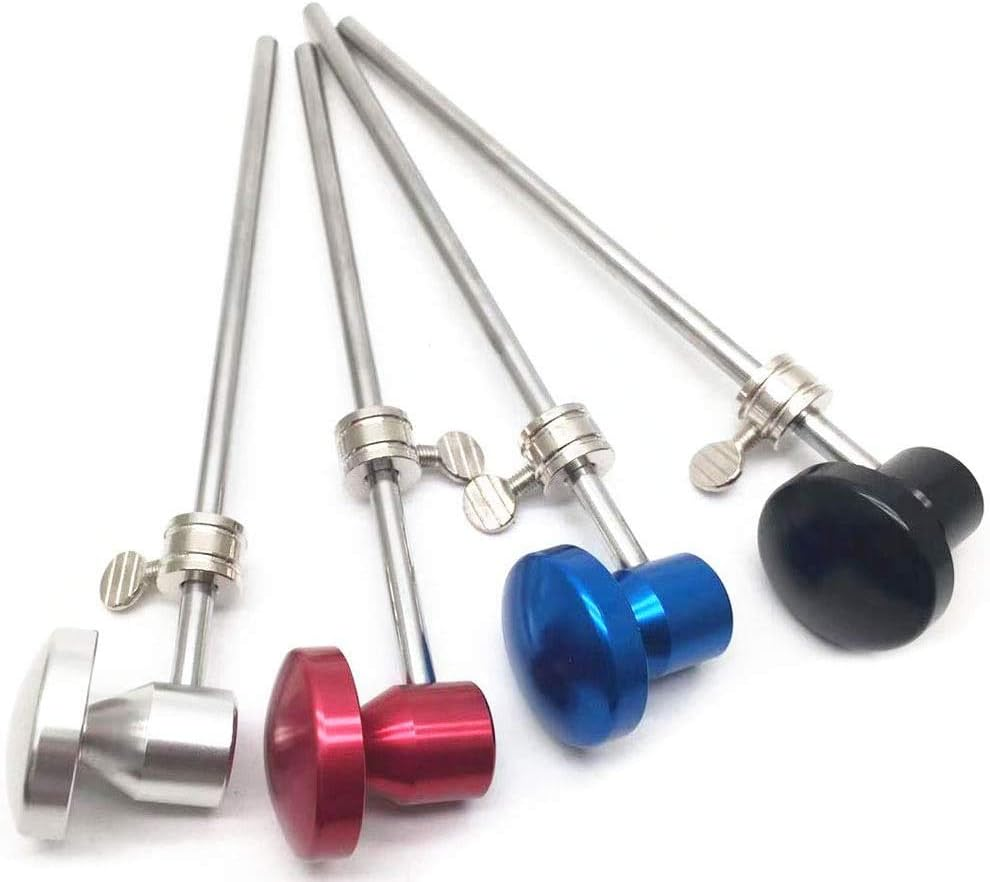 Jiayouy 2 Pieces Bass Drum Pedal Beater Aluminum Alloy Hammer Head Percussion Instrument Accessory Part Black 2 - Black 2 image number 2