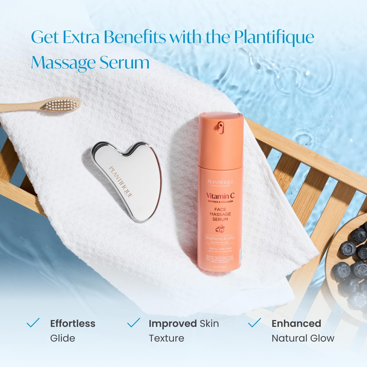 PLANTIFIQUE Stainless Steel Gua Sha | Facial Tool | Skin Massage for Face Body Eyes Neck Heart Style with Travel Pouch | Skin Care Gift image number 6