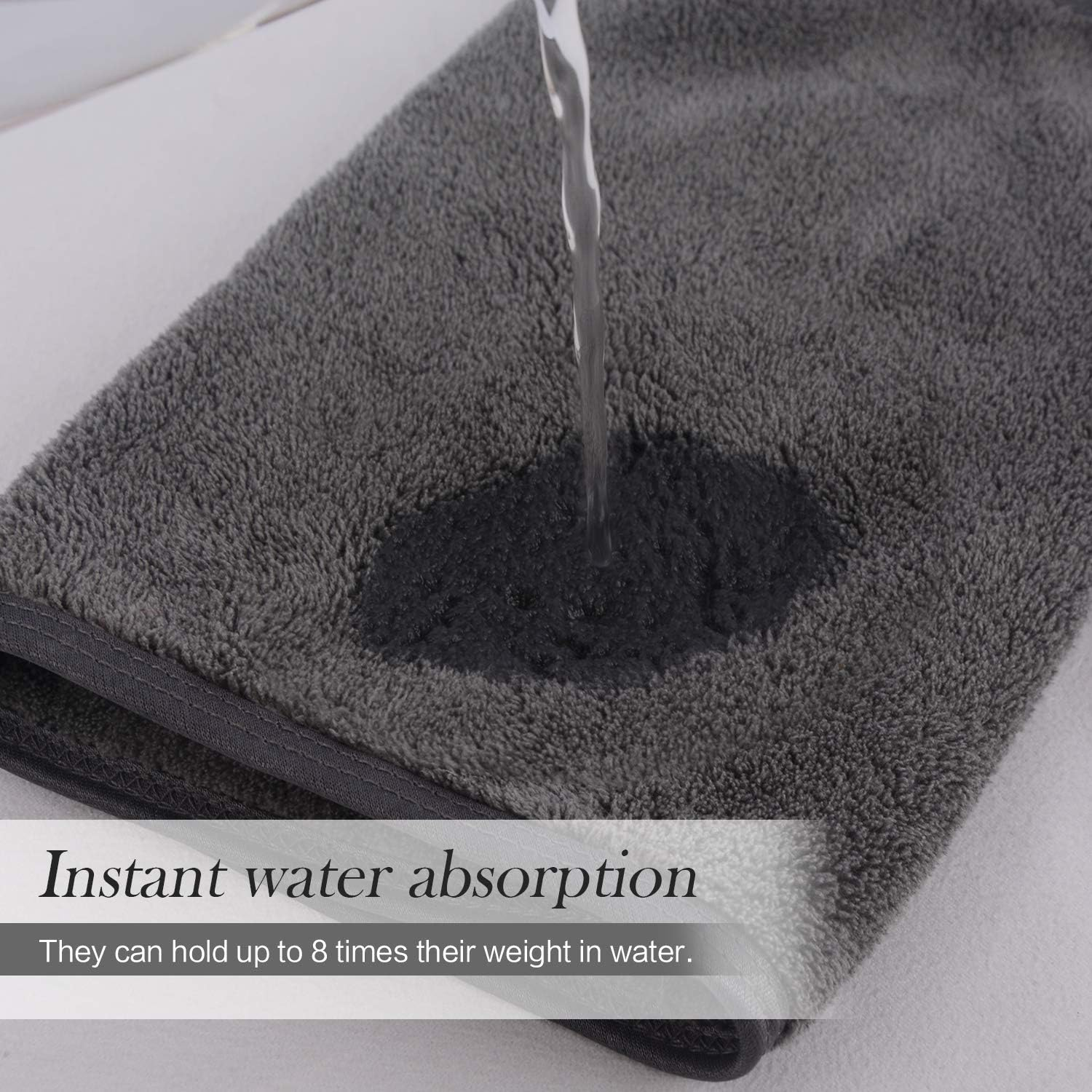 SUNLAND Microfiber Face Makeup Remover Cloth Reusable Facial Cleansing Towel Ultra Soft Face Washcloth image number 5