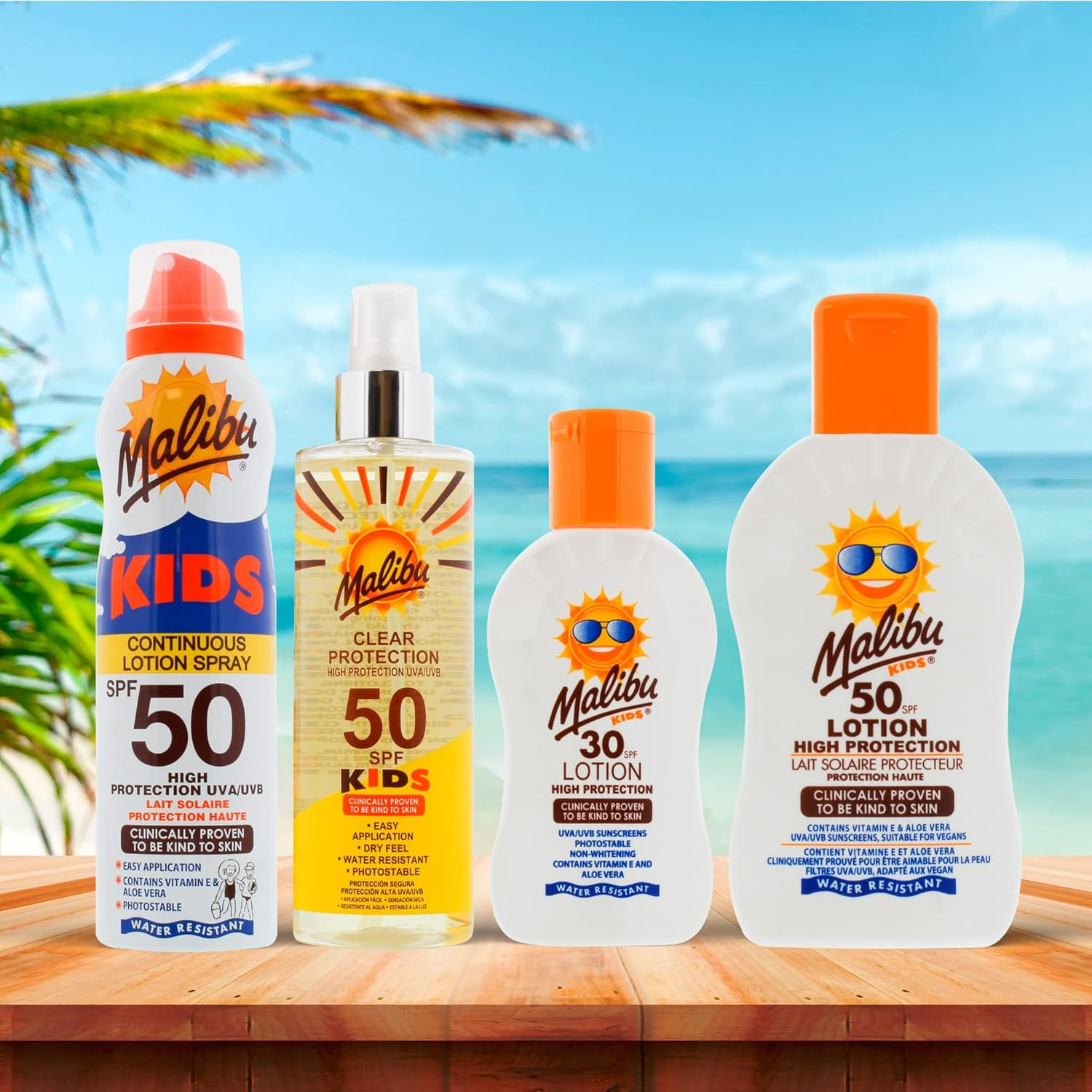 Malibu SPF 50 Kids High Protection Lotion 200 Ml image number 1