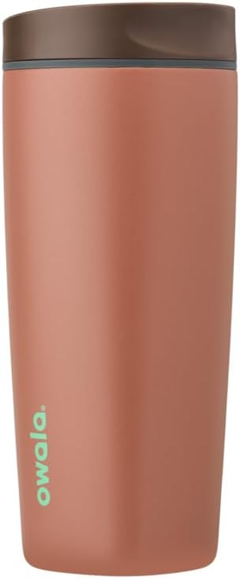 Owala Smoothsip Slider Insulated Stainless Steel Coffee Tumbler, Reusable Iced Coffee Cup, Hot Coffee Travel Mug, BPA Free 12 Oz, Pucker Up