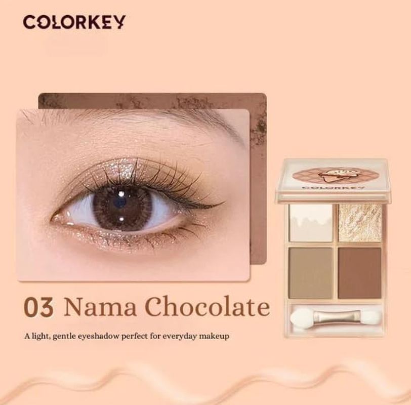 Pink Sweetie Ice Cream Series Eyeshadow Palette #03 Nama Chocolate image number 3