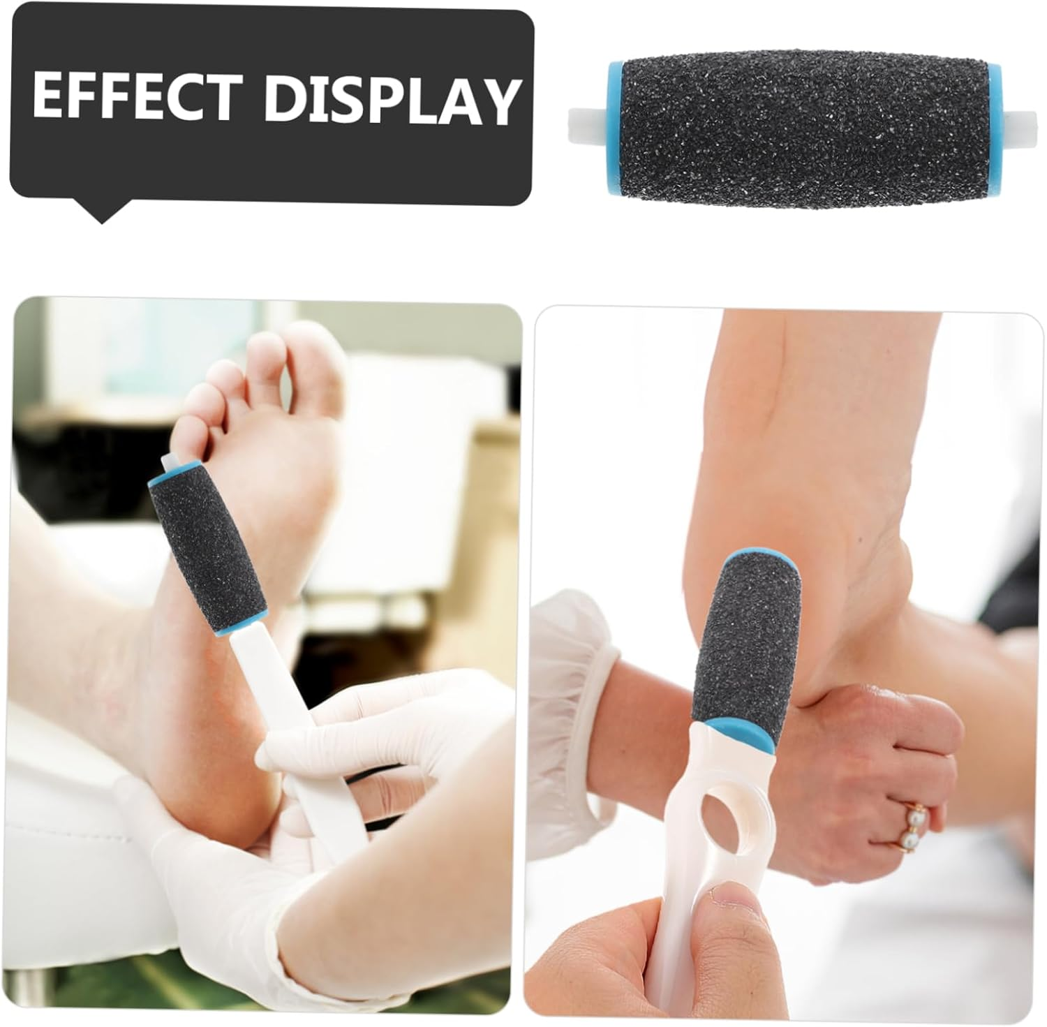 Hoement 10Pcs Electric Foot File Rollers Callus Remover Replacement Roller Coarse Exfoliator for Foot Skin Removal image number 6