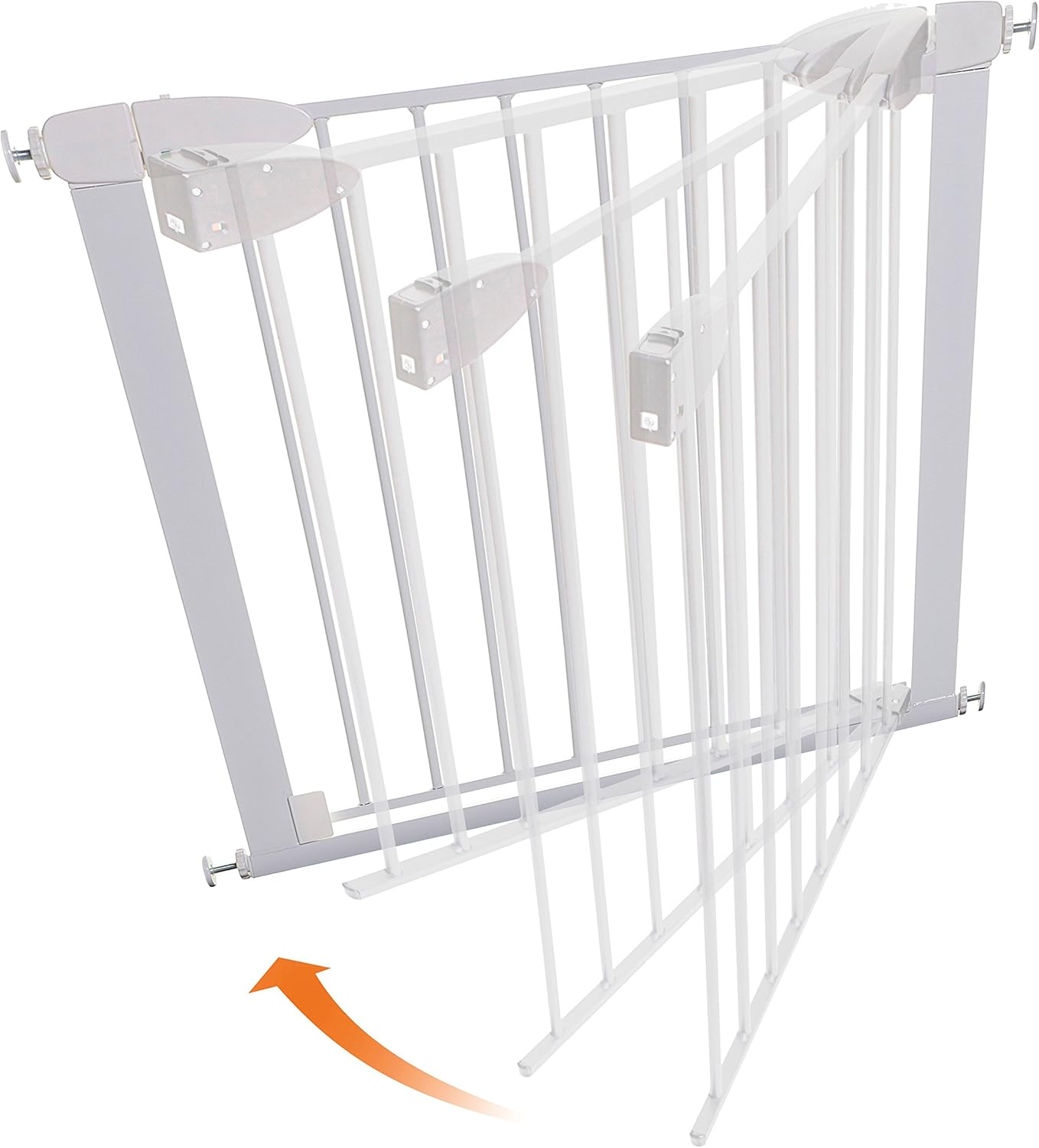 Dreambaby Boston Auto Close Security Gate with 2X7Cm Extensions Combo, White image number 3