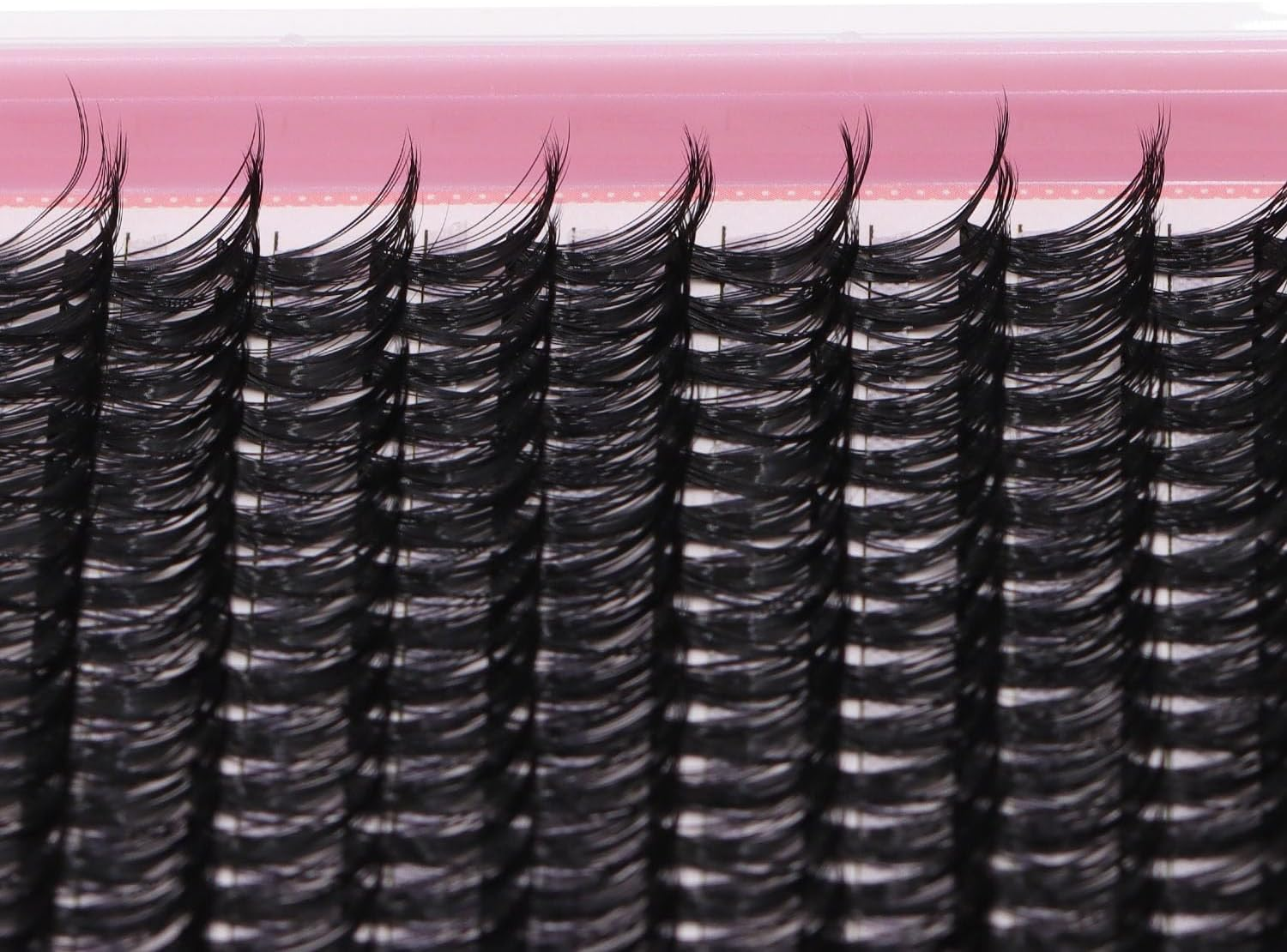 SULV Lash Cluster 40D Black/Dark Blue/Dark Purple/Pink Lashes 10-18Mm to Choose 240Pcs Large Tray D Curl Extensiond Wispy Lashes Extensions Lash Clusters (40D-Black-12Mm) - 40D-Black-10Mm image number 4