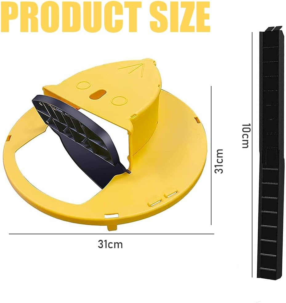 Clamshell Mousetrap,Automatic Reset Trap,Mice Mousetrap with Crawling Ladder,Indoor Outdoor Mousetrap,Mouse Trap Trapdoor Style,For Home, Farm, Warehouse, Garage