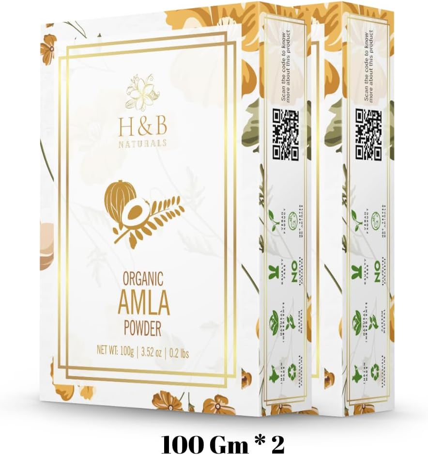 H&B NATURALS (600 Gm) Amla, Reetha, Shikakai Powder with Free Iron Bowl for Hair, Hair Growth, Hair Mask Each 200 Gm (100 * 2) image number 2