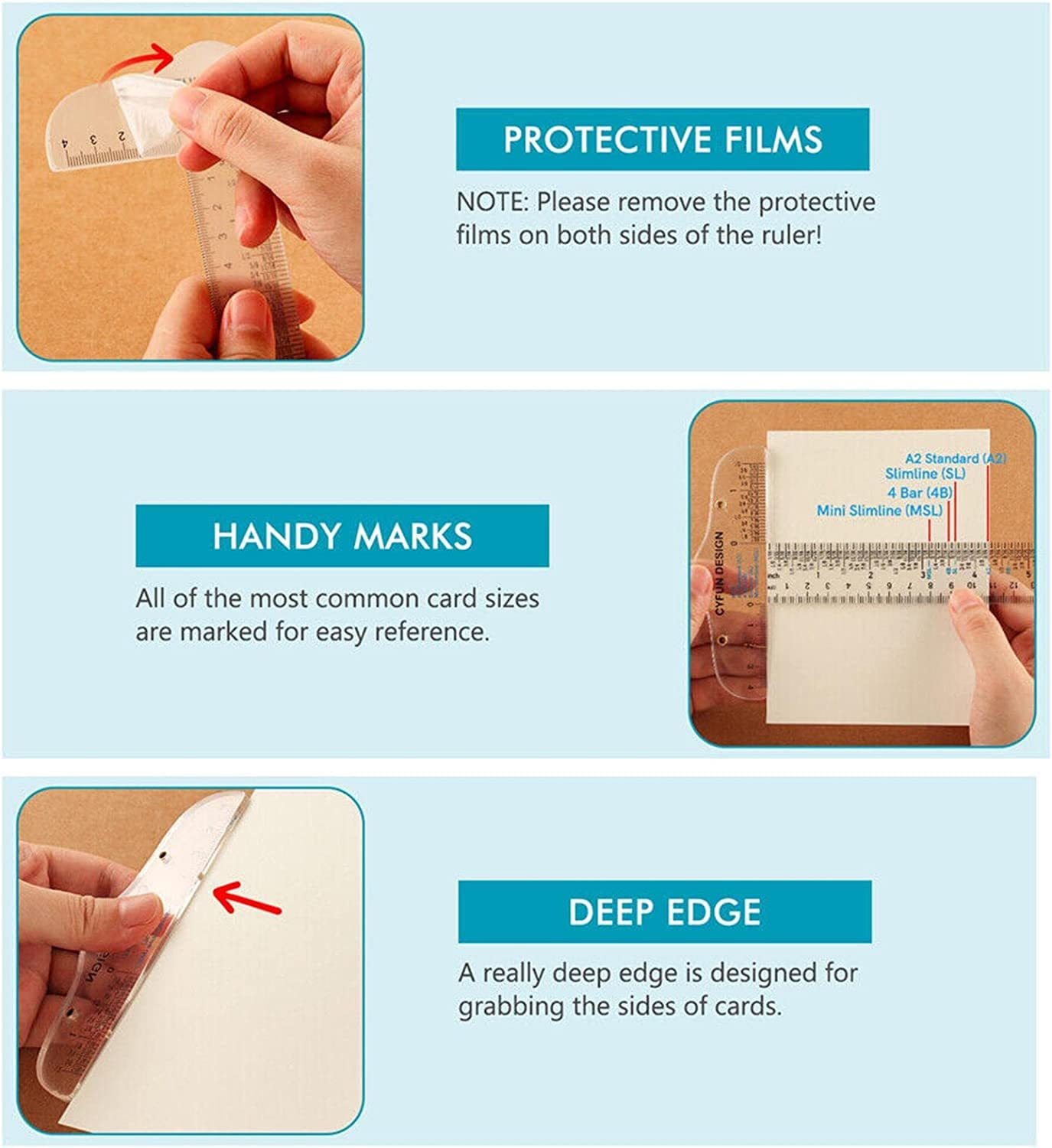 6 Inches Clear Acrylic T-Square Ruler, T Square Ruler, Drafting Tools, Drafting T Square, T Ruler Transparent for Crafting and Drafting image number 1