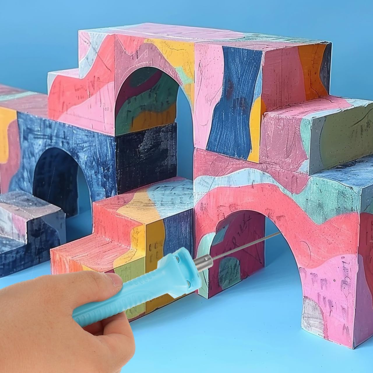 COHEALI Hot Cut Pen for Foam and Kt Board Cutting Portable Electric Heat Cutter with Adjustable Temperature for DIY Crafts image number 5