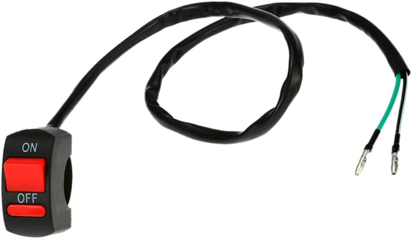 Domary Universal Motorcycle ATV Bike Handlebar Light Switch on off Button image number 3