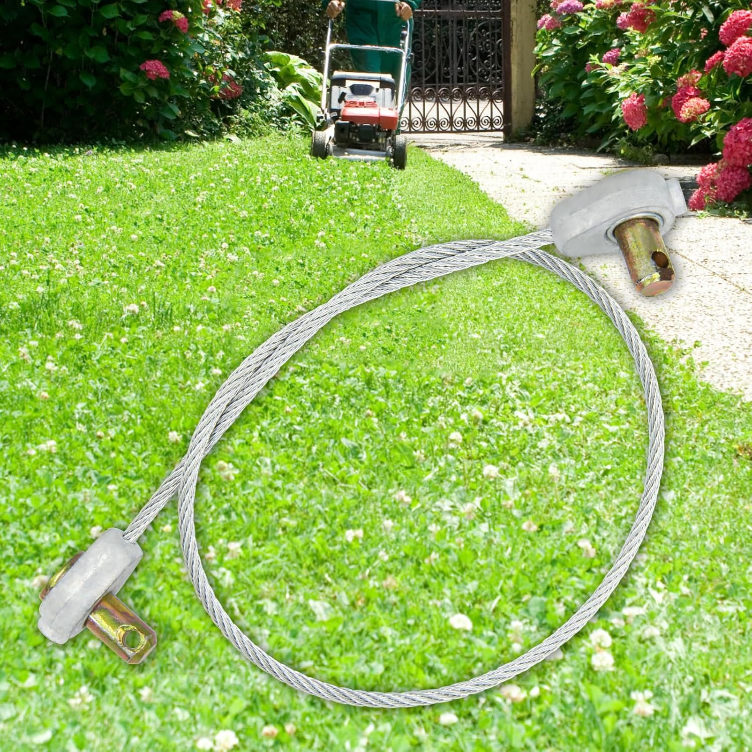 746-0968 946-0968 Deck Lift Cable Fits MTD Cub Cadet Craftsman Troy-Bilt Ryobi Yard Machines Yard-Man Lawn Mower Tractor, Cable Length 16" (2 Pack) image number 3