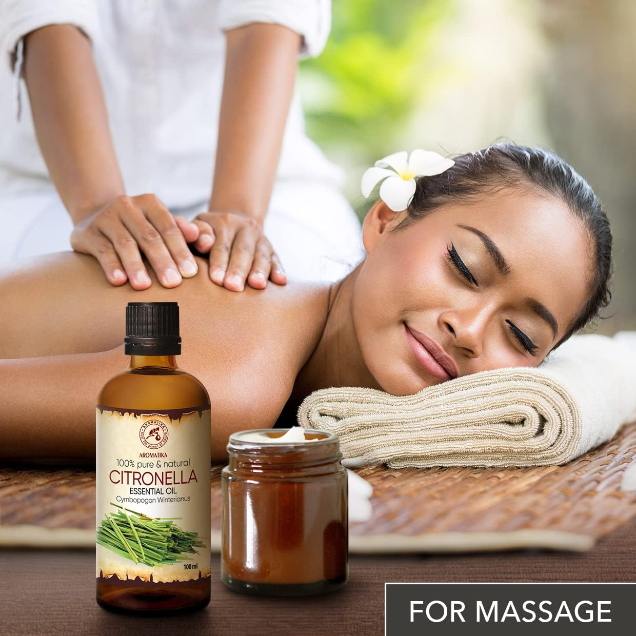 Citronella Oil 100Ml &ndash; Cymbopogon Winterianus &ndash; 100% Pure & Natural Fragrance Oil for Sauna, Aromalamp, Cosmetics, and Home Use image number 6