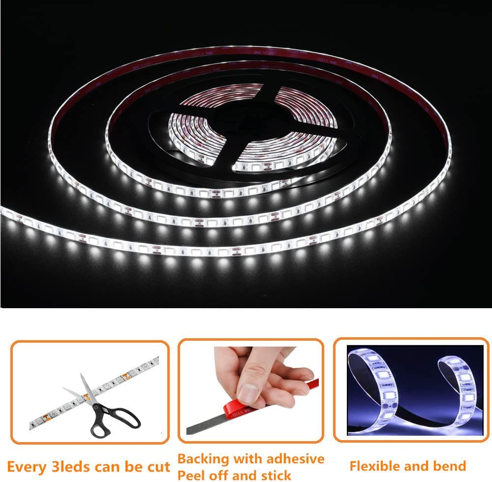 RV Led Lights, 12V 20FT Awning Lights for Camper Motorhome Travel Trailer Concession Stands Food Trucks, Waterproof Exterior Light Strip for Party BBQ image number 1