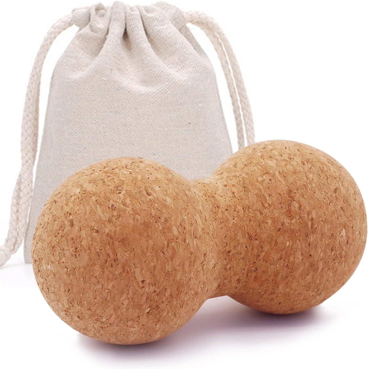 Cork Peanut Massage Ball, Peanut Double Lacrosse Massage Ball for Deep Tissue Muscle Massage, Myofascial Release, Trigger Points, Muscle Knots, and Yoga Therapy image number 3