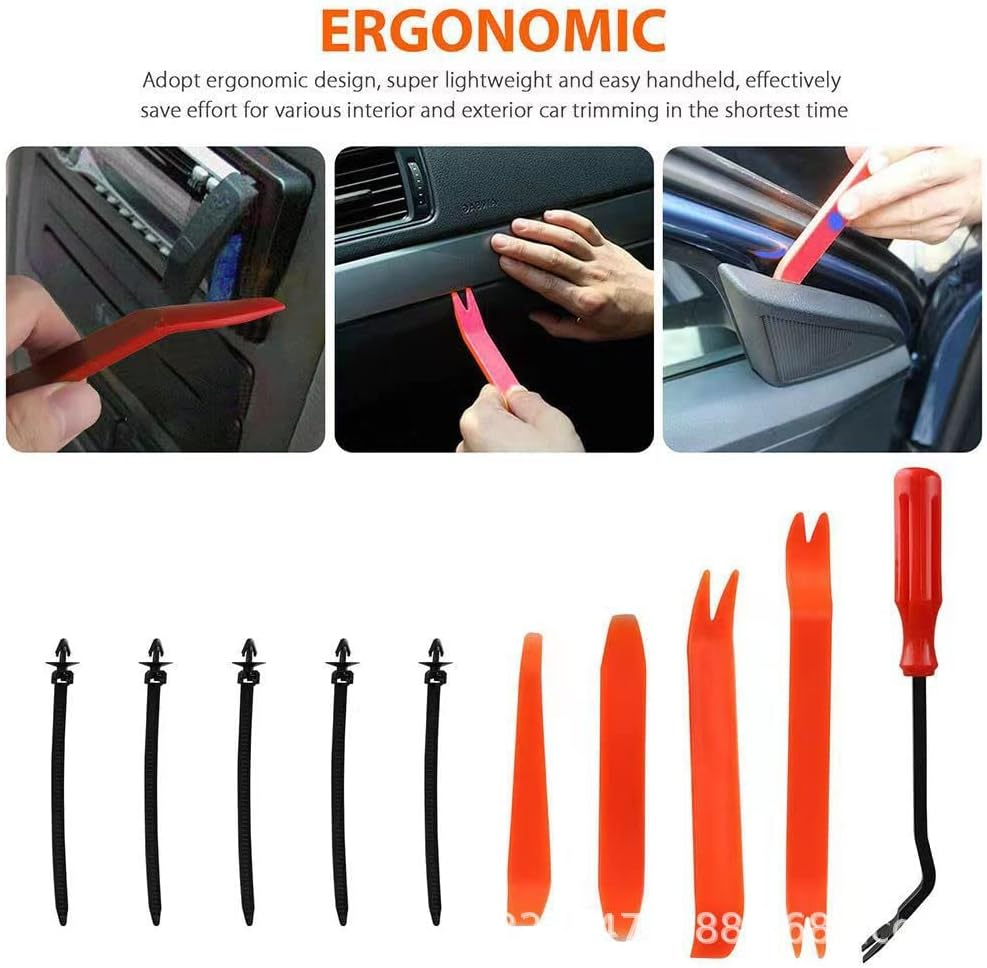 LEDON 731X Car Trim Body Clips Kit Rivets Retainer Auto Panel Bumper Plastic Fastener Universal Plastic Push Pin Clips for Bumper, Fender, Door image number 1