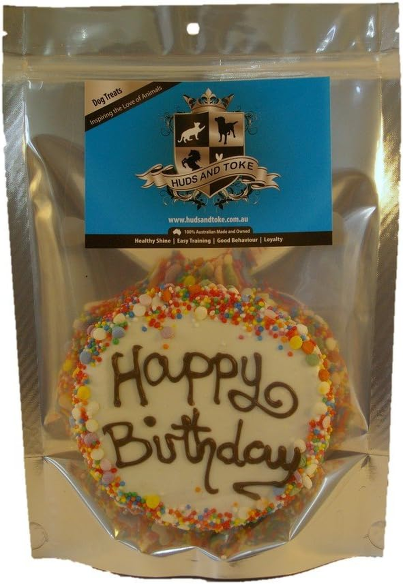 Huds and Toke Dog Birthday Cake Dog Treat, Yoghurt image number 2