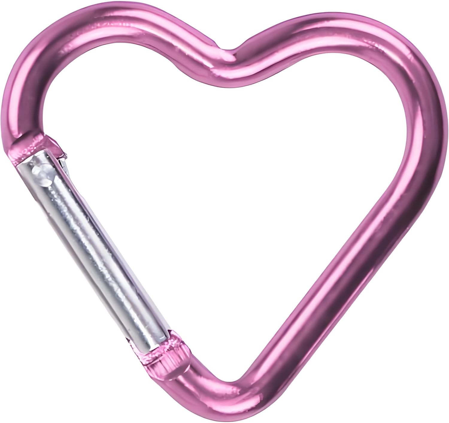 Carabiner Clip, Heart Shaped Climbing Buckle, Aluminum Alloy Heavy Duty Keyring Hook for Camping Fishing Hiking Traveling Aluminum Key Chain Clip Accessories