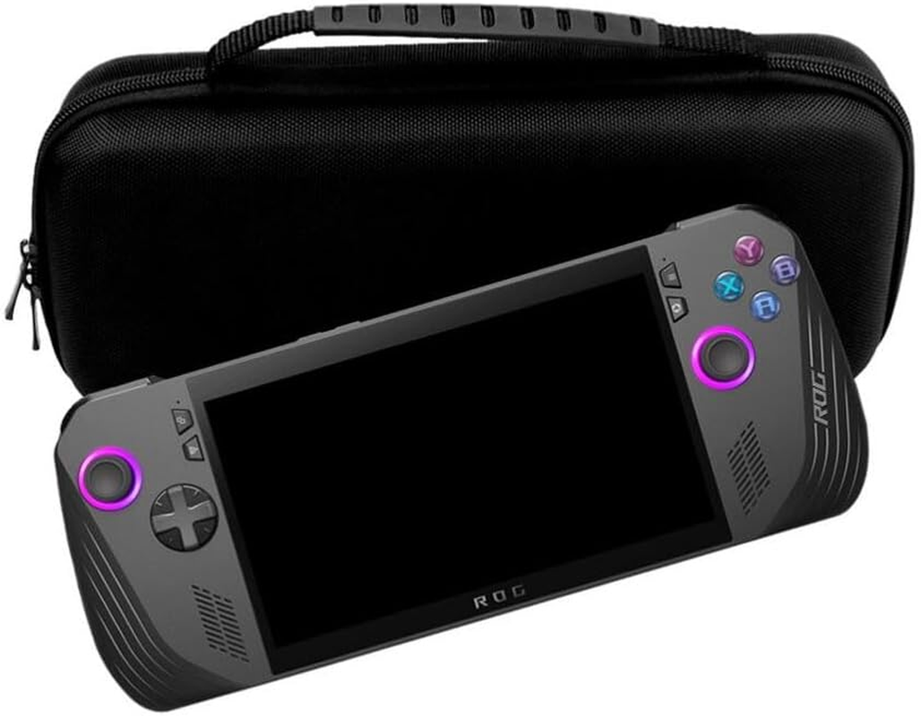 Coyktonty Carrying Case for Asus Rog Ally X, Portable Hard Shell Pouch Travel Bag,Portable Travel Handheld Case for Storage, EVA Shockproof Protective Carry Bag with Large Capacity