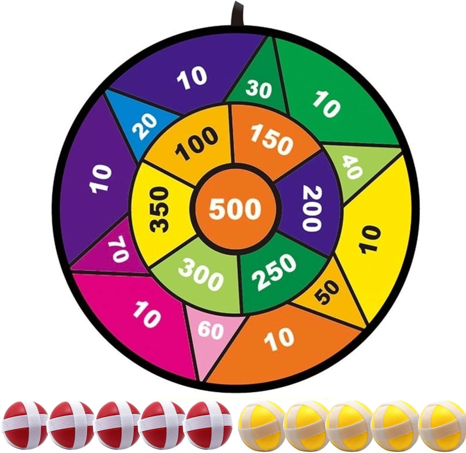 Kids Dart Board Set with 10 Sticky Darts - Dart Board for Kids, Ideal Indoor Sport Game for Family Fun, Kids & Adults - Ideal Gift for 4 5 6 7 8 9 10 11 12 Year Old Boys Girls image number 6