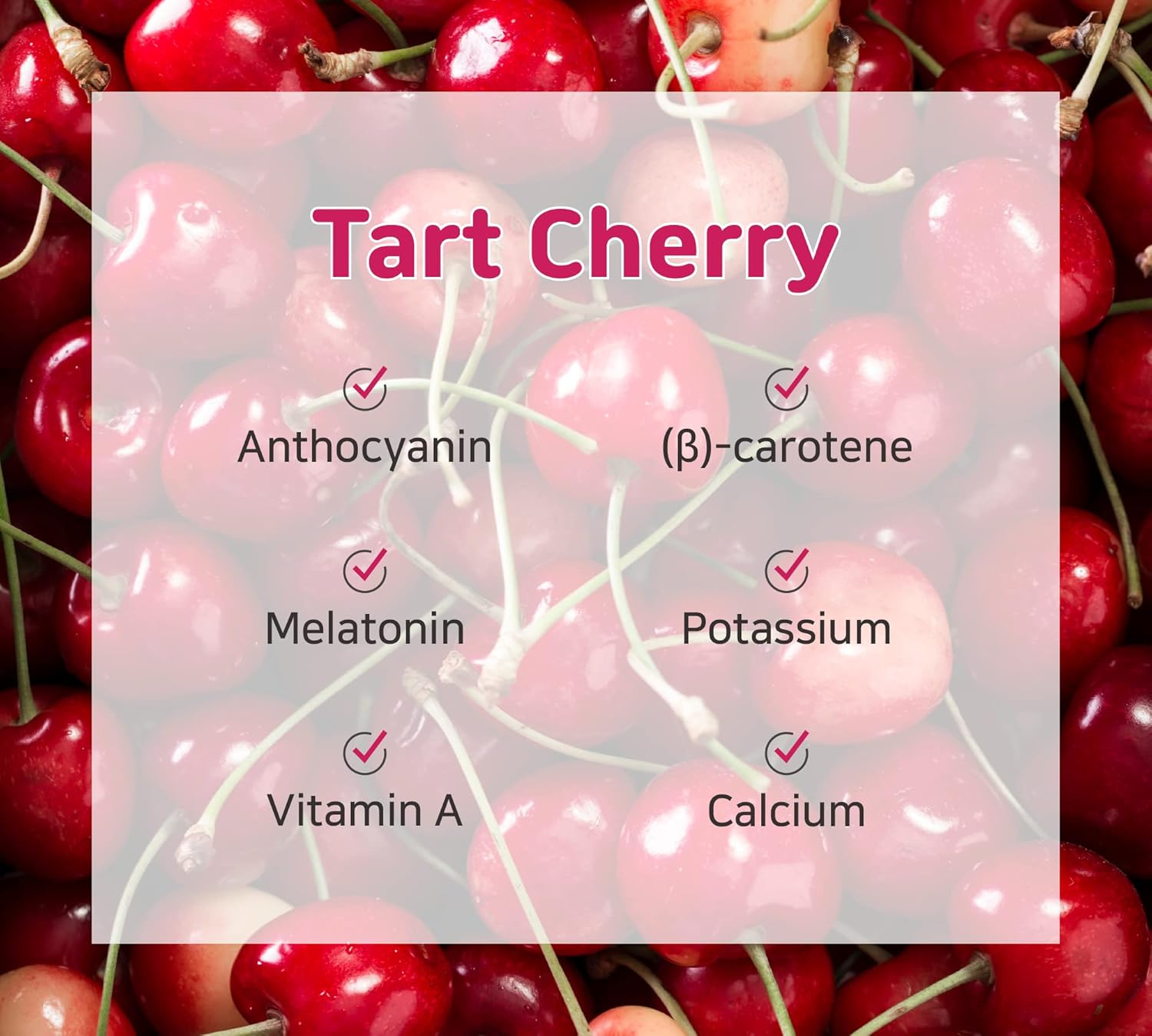 Tart Cherry Collagen Jelly Stick 20G * 15 Stick 1,600Mg Low Molecular Fish Collagen Anti-Aging [DDAKJOA] image number 1