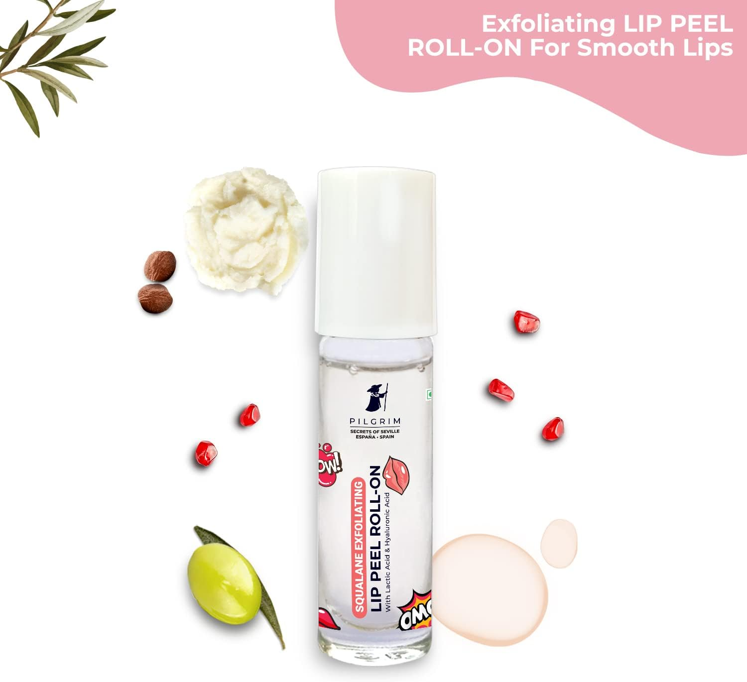 Pilgrim Spanish Squalane Lip Peel Roll Unisex 6 Ml (Transparent) image number 1