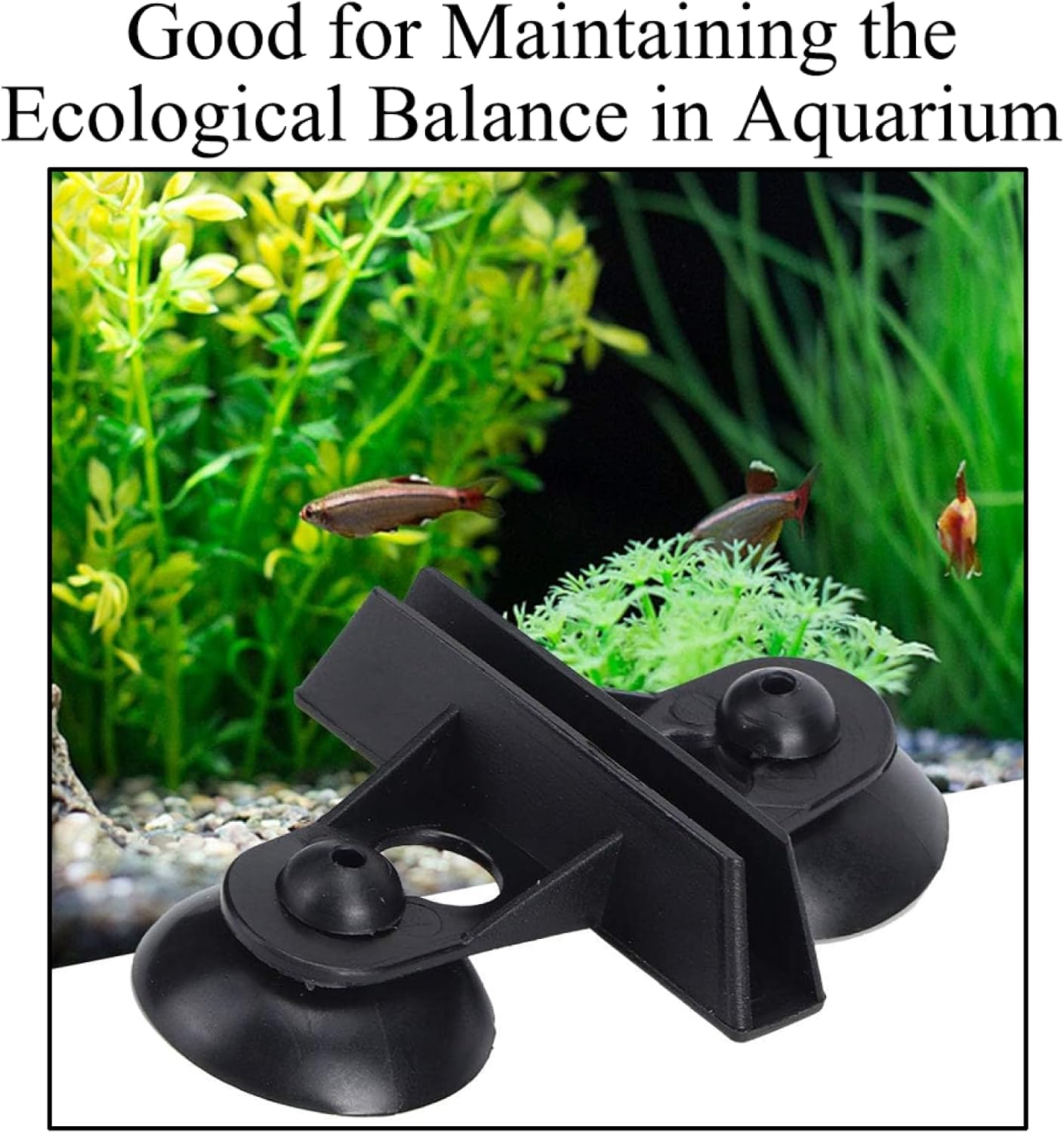 Tophomer 8-Pack Aquarium Divider Suction Cups Fish Tank Breeding Separator Suction Cup Support Clip for Isolation Mesh Panel Mounts, Black