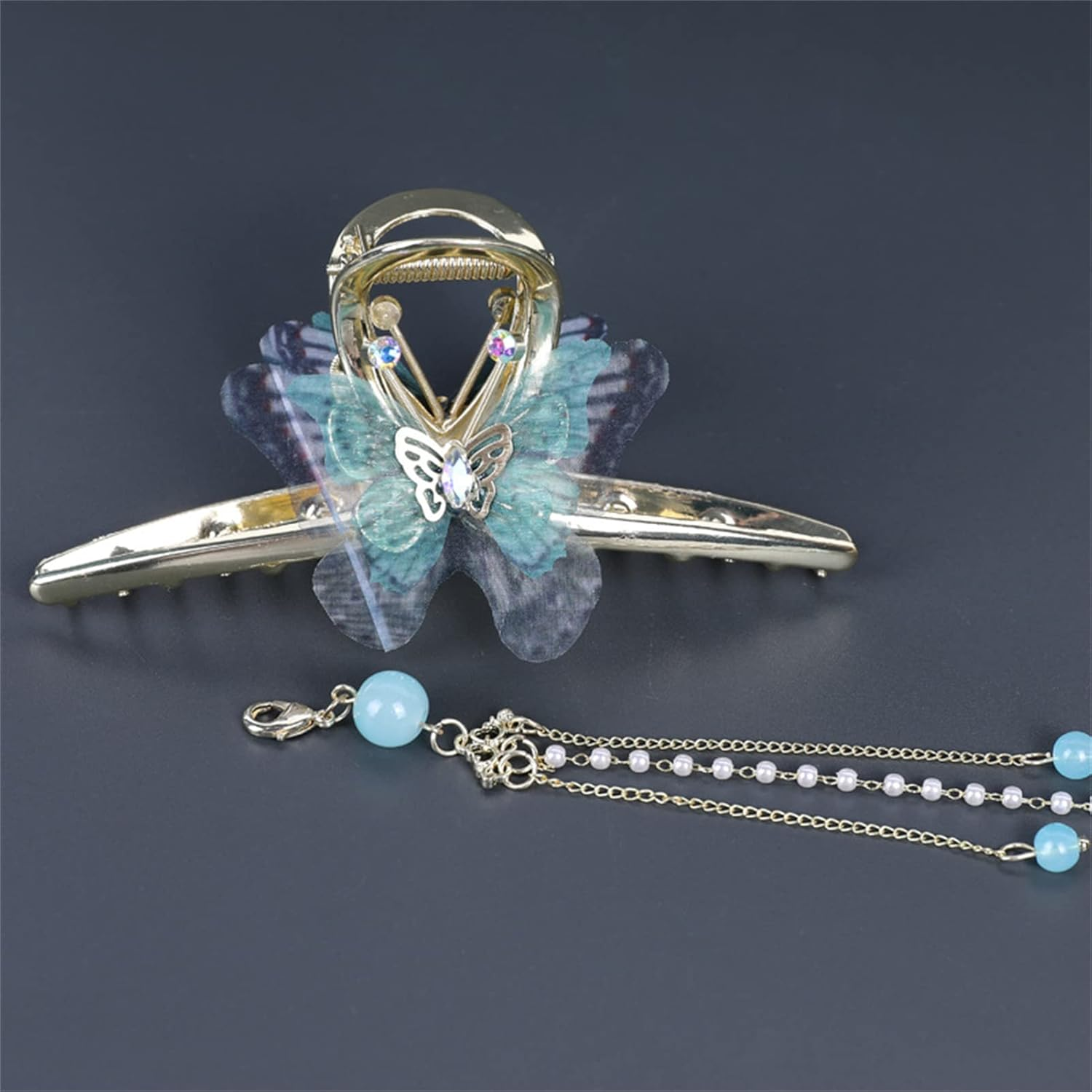 2022 Woman Hair Clips, Girls Women Hair Accessories, Tassel Hair Barrettes, Butterfly Dragonfly Pearl Hairpins,Butterfly image number 5