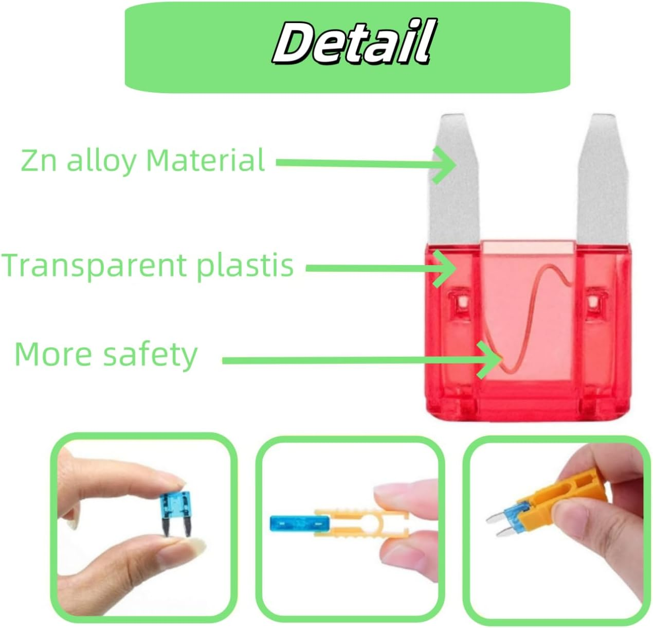 Luojinluoda 120Pcs Blade Fuses Assortment 5 7.5 10 15 20 25 30 AMP Standard Mini ATM/APM Automotive Fuses for Car Truck Boat Vehicle Electrical System Protection image number 5