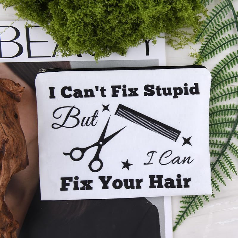 Hairdresser Bags Cosmetology Graduation Gift Women Barber Carrying Bag Hairdresser Gifts for Women Men Hair Stylist Gifts Hair Dresser Small Travel Makeup Cosmetic Bag image number 6