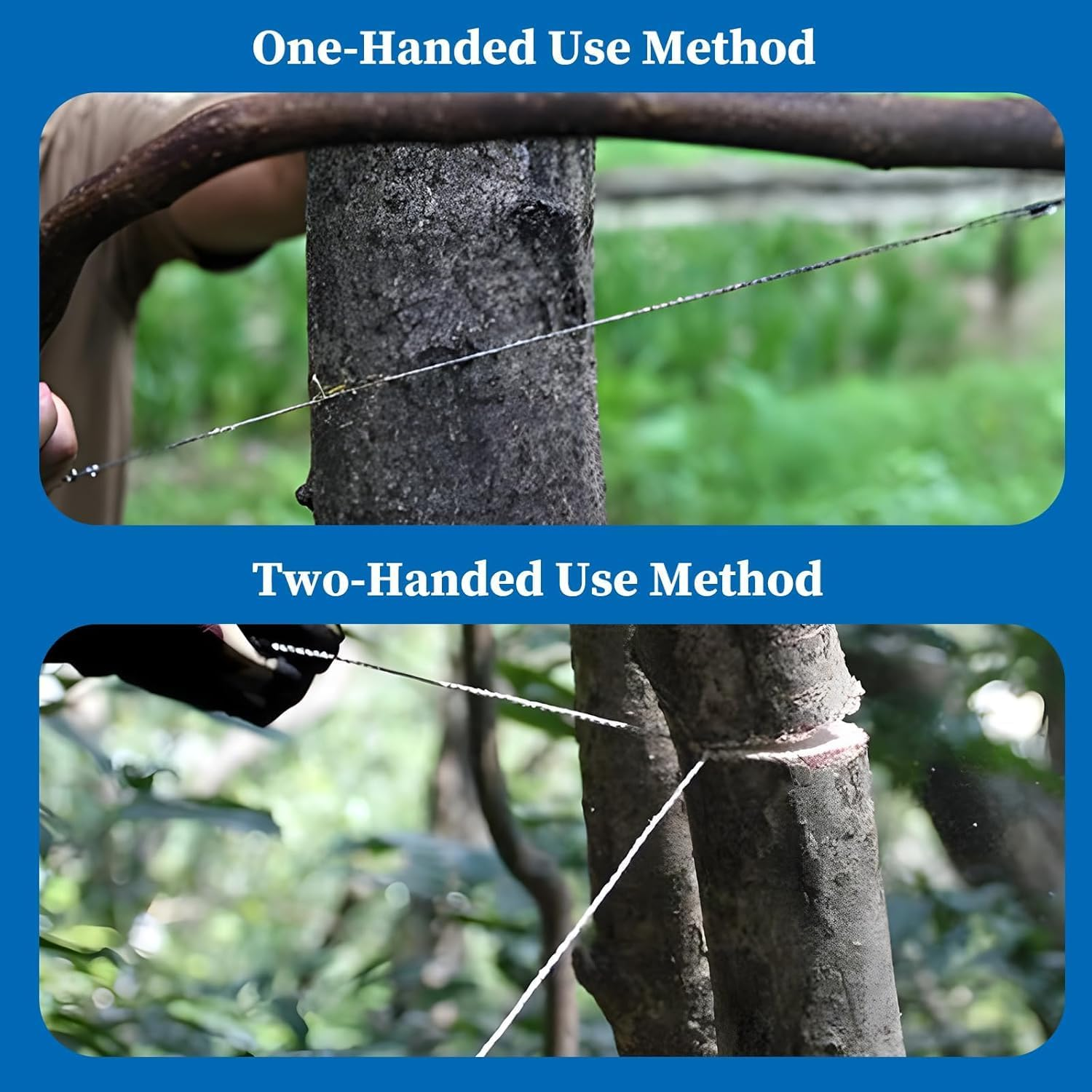 PVC Pipe Cable Saw Stainless Steel Wire Saw, 2Pcs Metal Wire Saw Emergency Survival Saw PVC Pipe Cable Saw,Hand Pocket String Rope Saw PVC Pipe Cable Saw,Pvc Pipe Cable Saw Stainless Steel Wire Saw image number 6