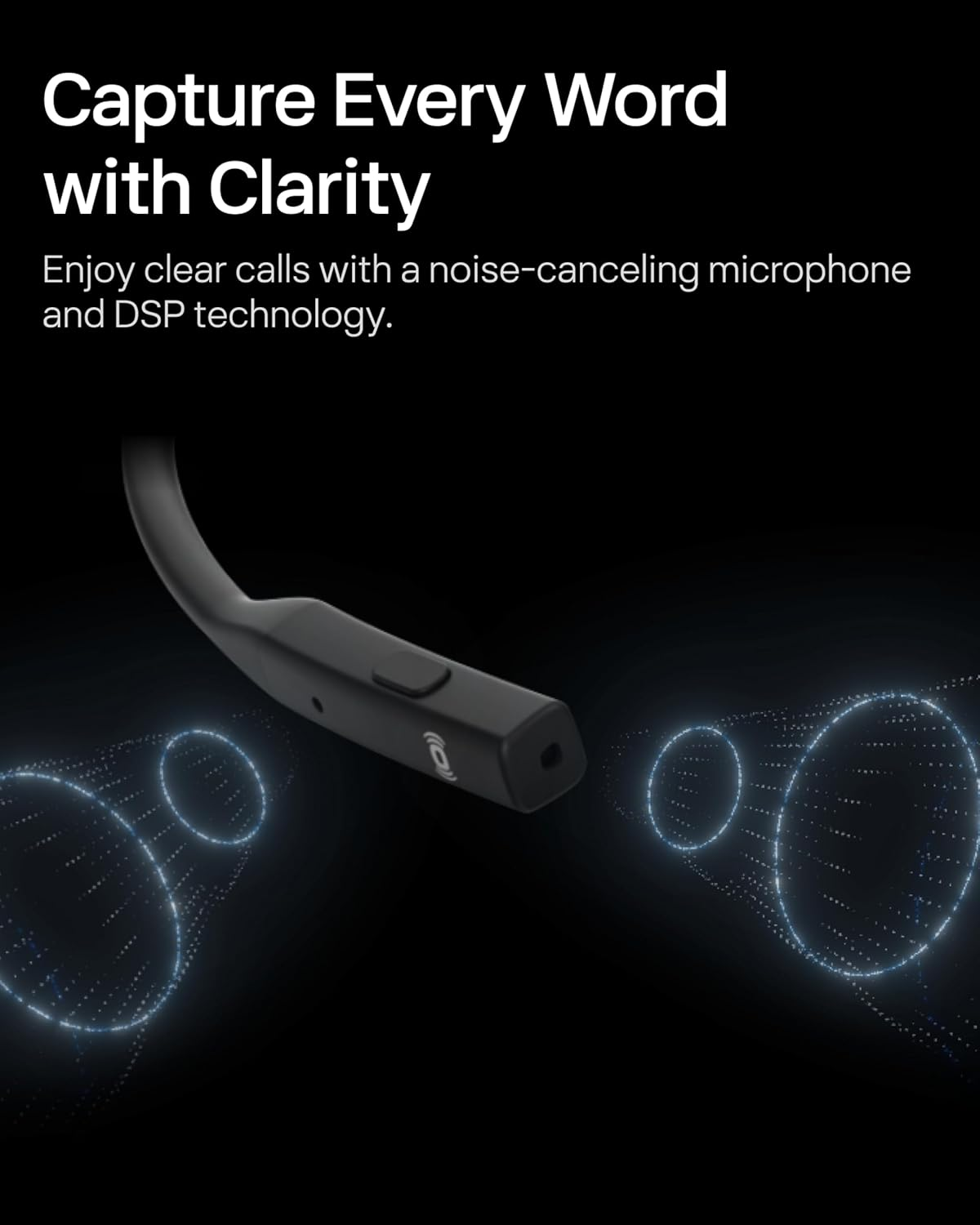 SHOKZ Opencomm2 2025 Upgrade Bone Conduction Headset, Open-Ear Bluetooth Headphones with Noise Cancelling Mic, Wireless Earphones for Work, Call, Meeting, Driving, 16H Talktime - Adapter Usb-C image number 6