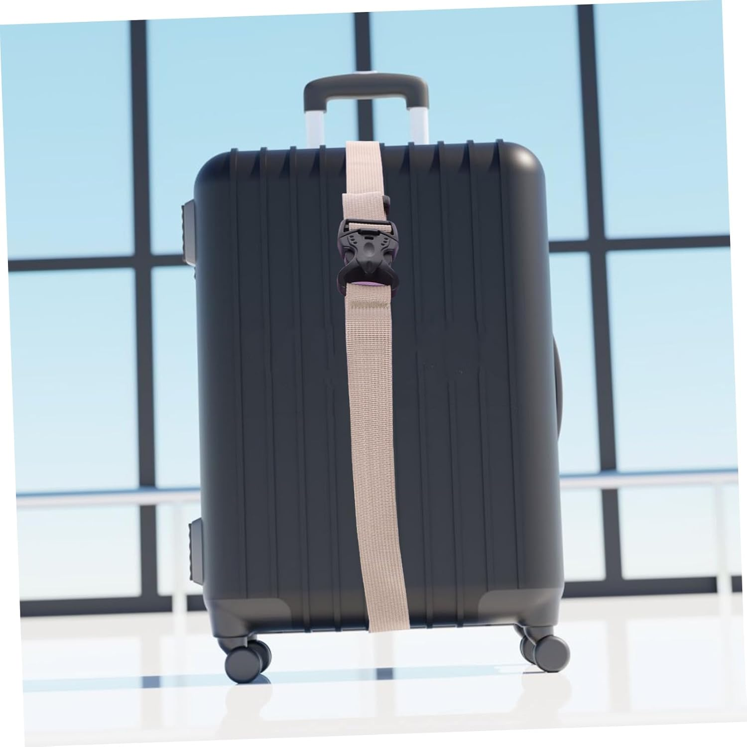 Holibanna Adjustable Luggage Straps Belt Strap for Suitcases Travel Outdoor Camping Hiking Buckle Closure Luggage Packing image number 6