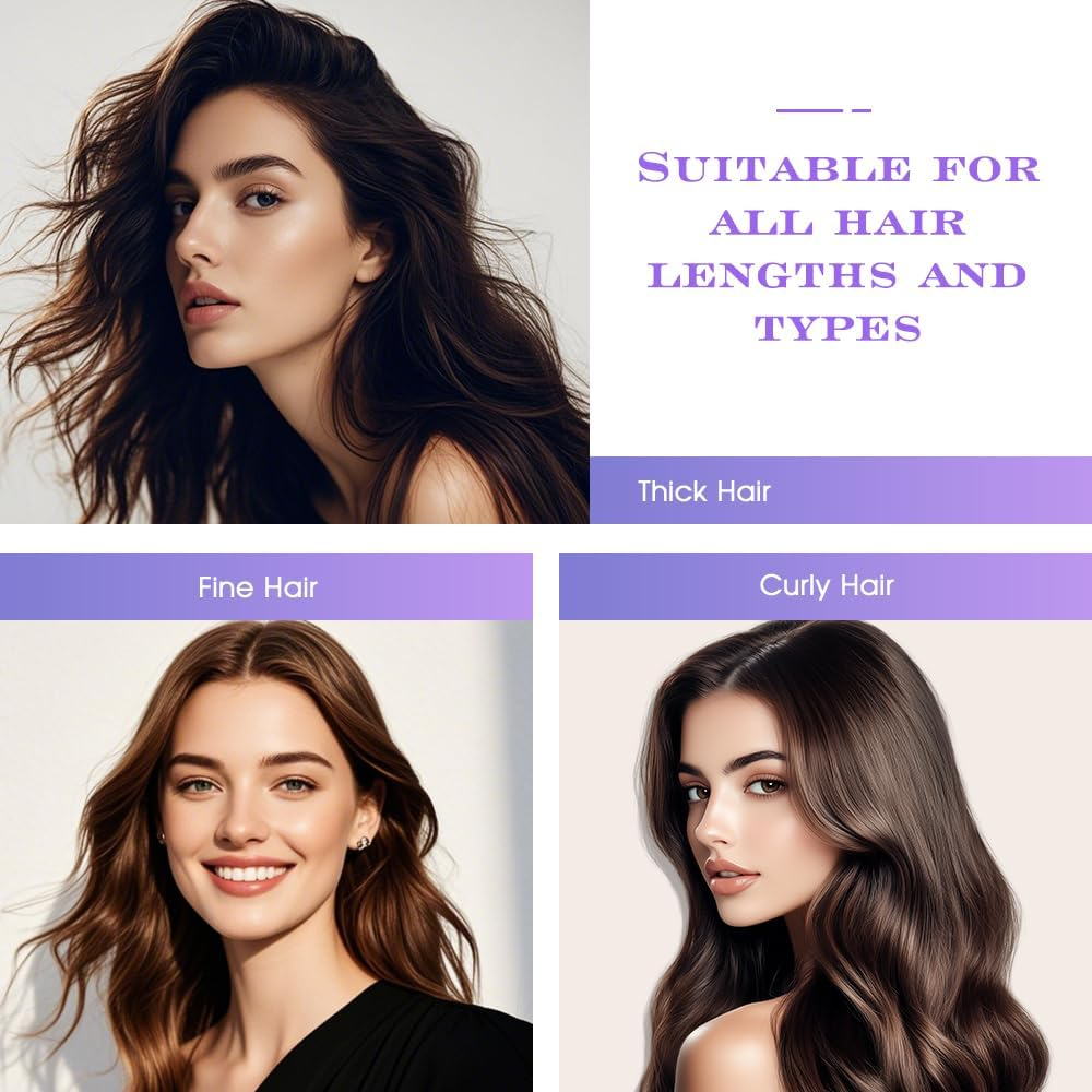 6 Piece Banana Clip Set for Women: 2 Bows Banana Clips & 4 Large Banana Hair Clips, Suitable for Thick and Fine Hair, Quick Ponytail Styling Tool for Girls and Women image number 5