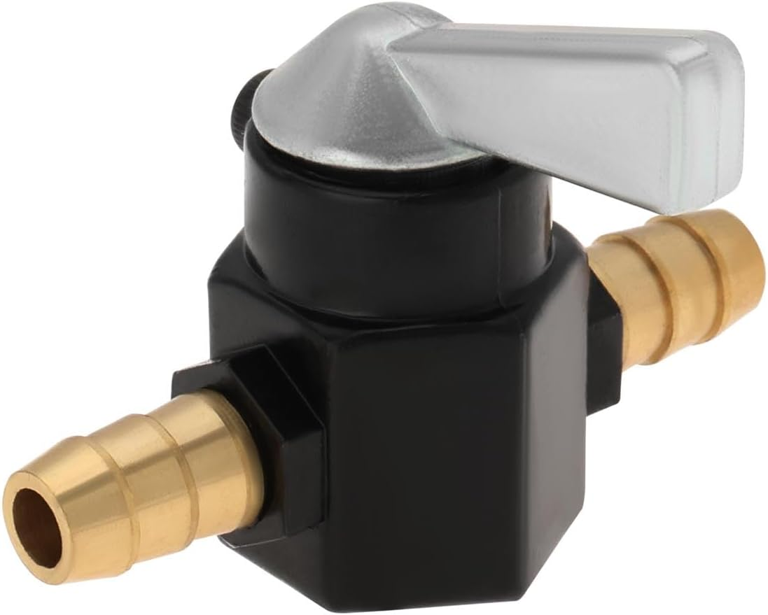 1PC Fuel Tap 8Mm Metal Inline Petrol On-Off Fuel Tap Switch for Motorcycle On-Off ATV Scooter Fuel Petrol Tap Switch Petrol Gas Fuel Tap Petcock Valve Red