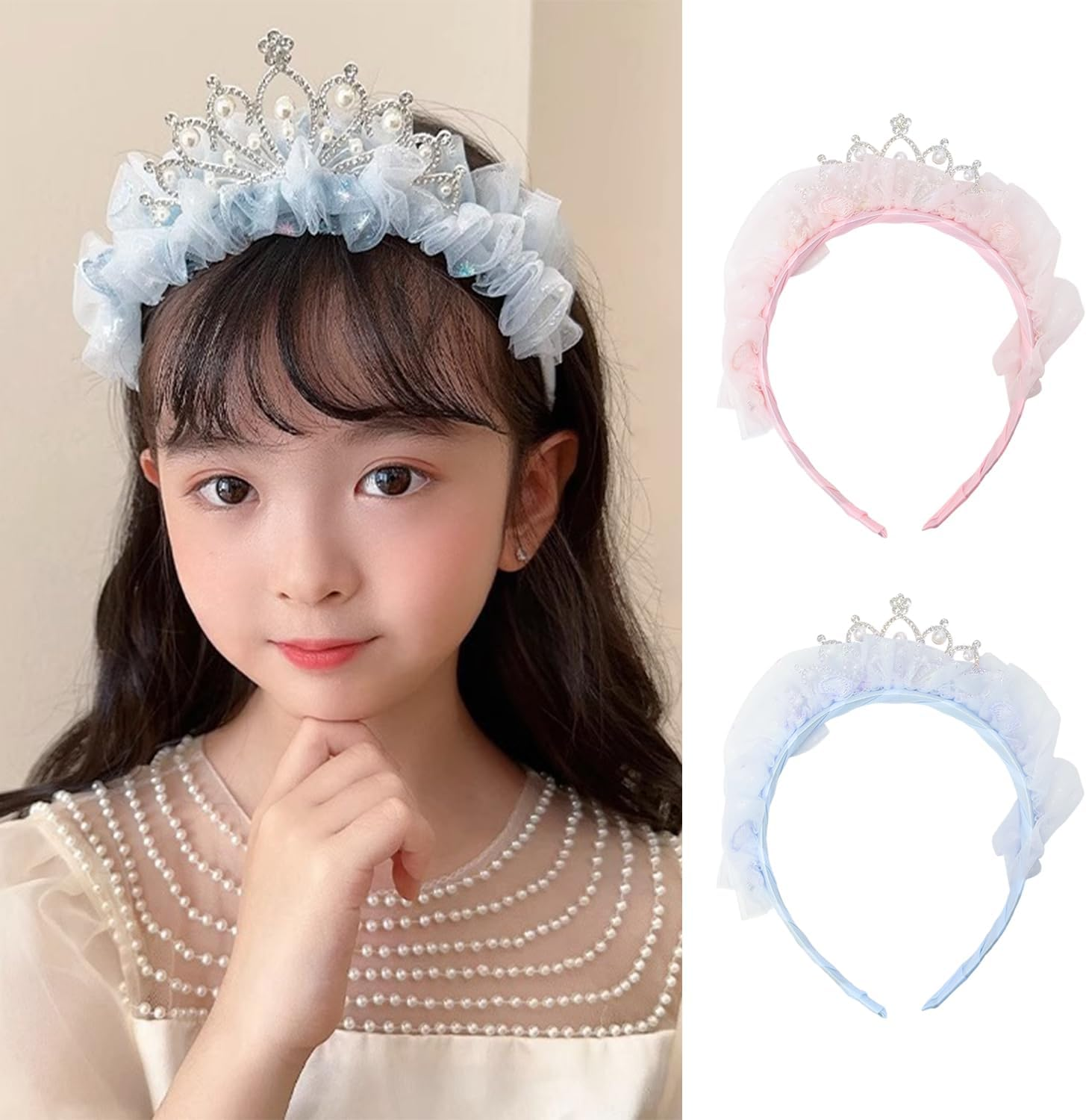 2 Crown Headbands, Elee and Elee Hair Accessories, Cute and Cute Hair Accessories, Clothing Accessories, Photo Props image number 4