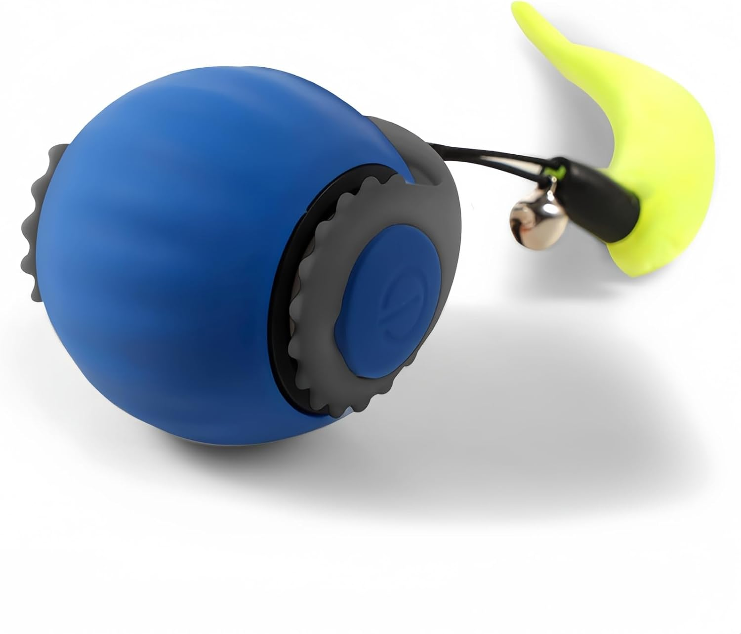 Interactive Cat Toy Ball, Automatically Moving Cat Toy Ball， Rechargeable Silicone Premium Self Rotating Ball, Pet Ball Toy, Indoor Smart Cat Toy,Toys for Kittens (Blue, S)