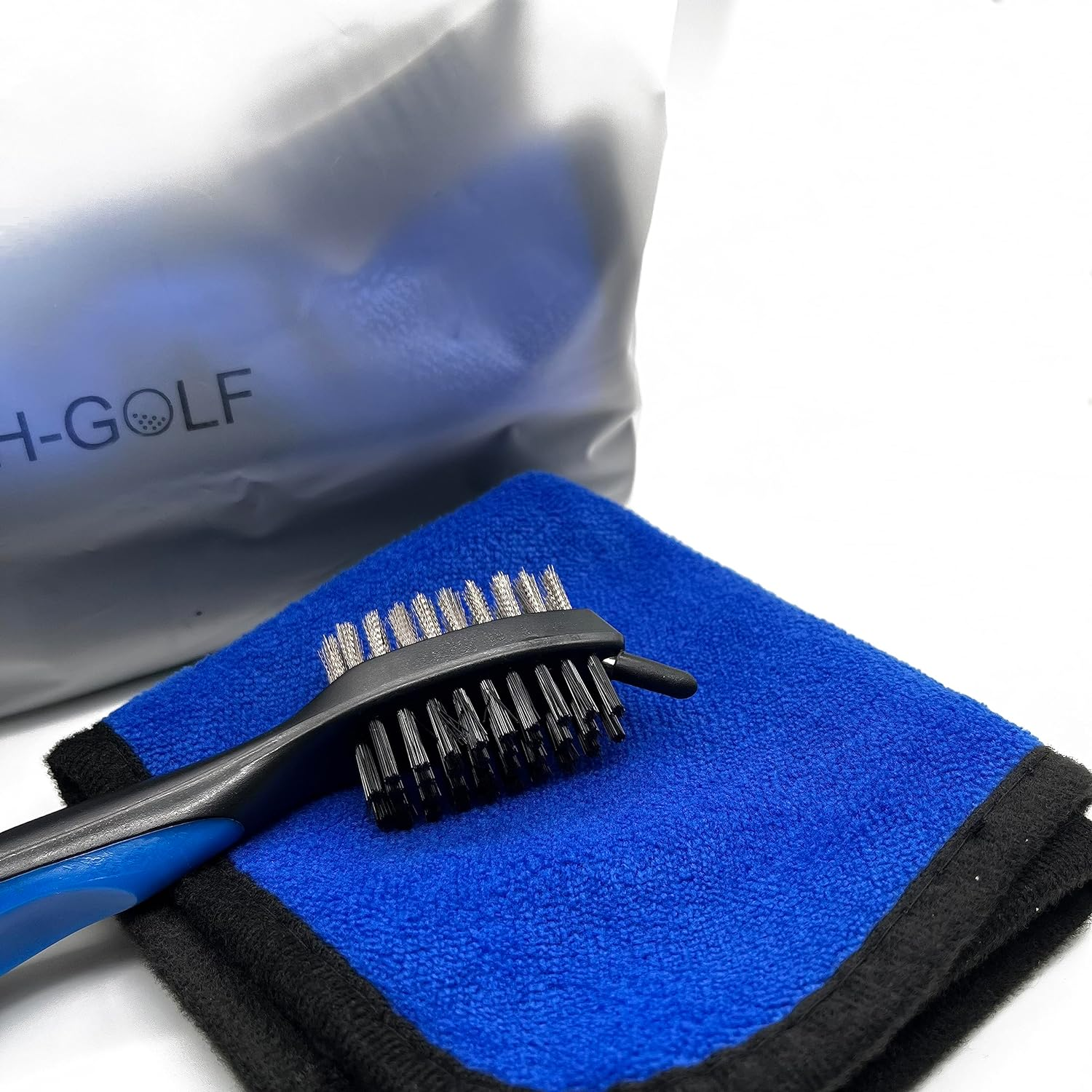 HH-GOLF Golf Club Cleaning Kit, Water Brush with Bottle, Towel and Cleaner Brush with Golf Club Groove Cleaner