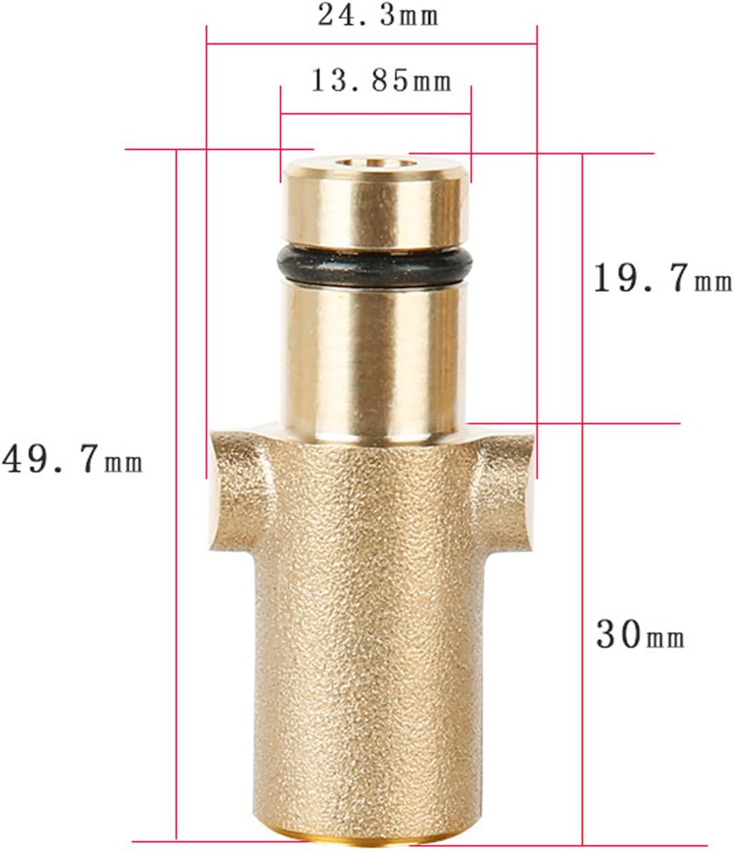 T&F Adapter and Pressure Washer Copper Foam Cannon Bottle Connector Brass Female Adaptor of Snow Foam Lance Gun Pot for Nilfisk Gerni Series image number 5