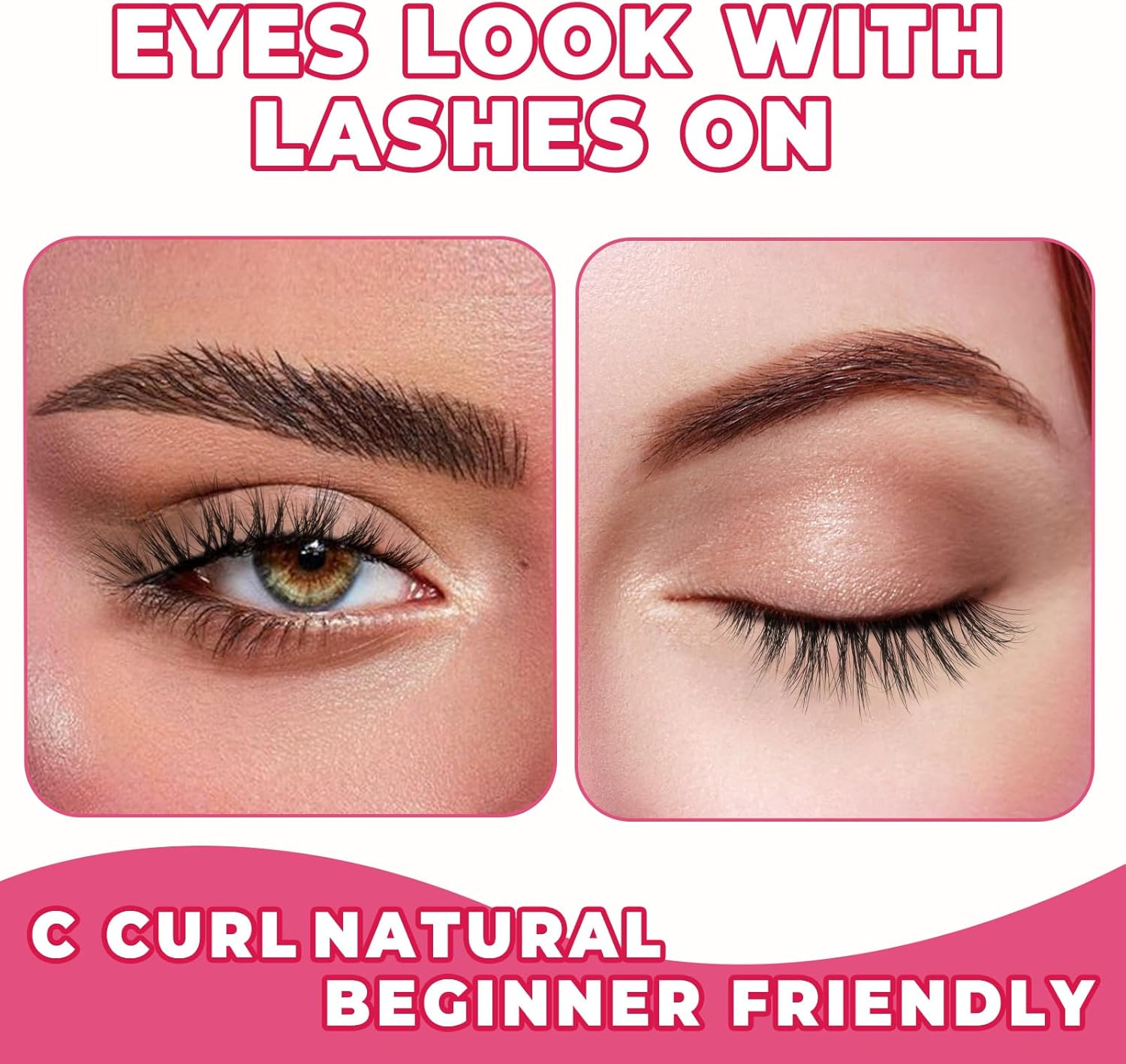 Eyelashes, Cat Eye Lashes, 15 Mm Artificial Eyelashes, Fake Lashes, Natural Eyelashes, Thin Band, False Eyelashes, 3D Volume Eyelash Extensions, C Curl, Wispy Lash Pack, 7 Pairs Siligli image number 2