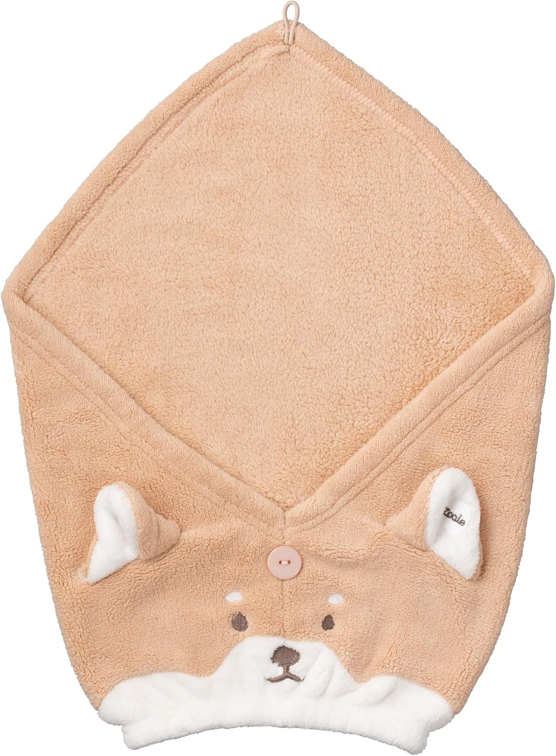 CBJAPAN Zooiefam Hair Turban, Absorbent, Quick-Drying, Microfiber, 3 Times Cotton (Head Circumference), 17.3-29.5 Inches (44-75 Cm), Face Washing, Pool, Bath, Marshmallow Texture, Absorbent Animal