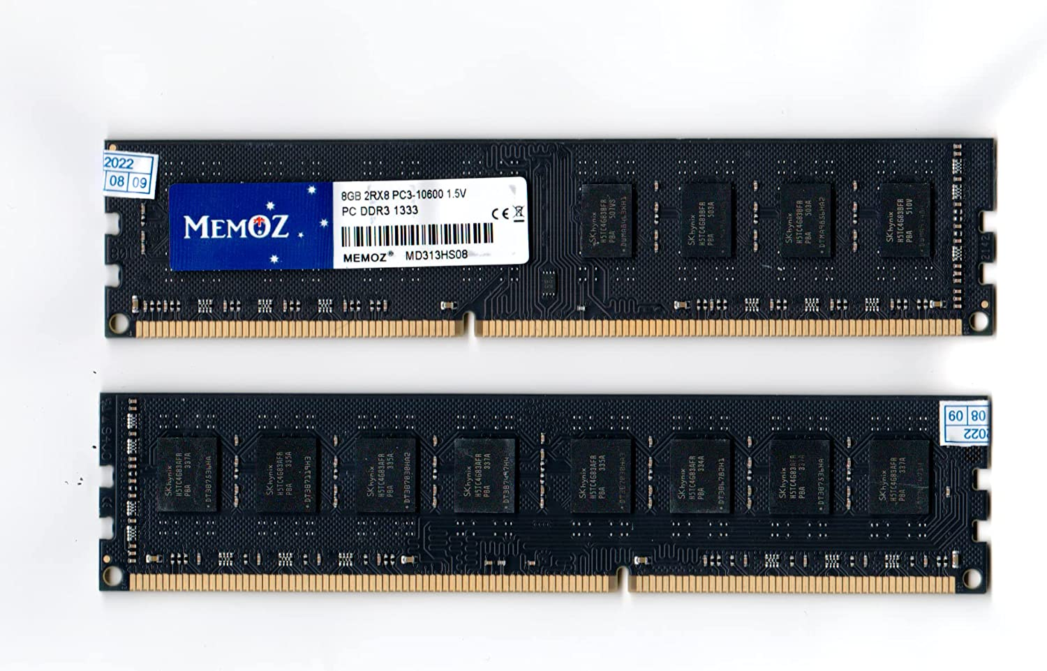 Memoz 16GB DDR3 (2X8Gb) 1333 Mhz Desktop PC3 10600 UDIMM 240 Pins 5 Years Warranty RAM Memory image number 1