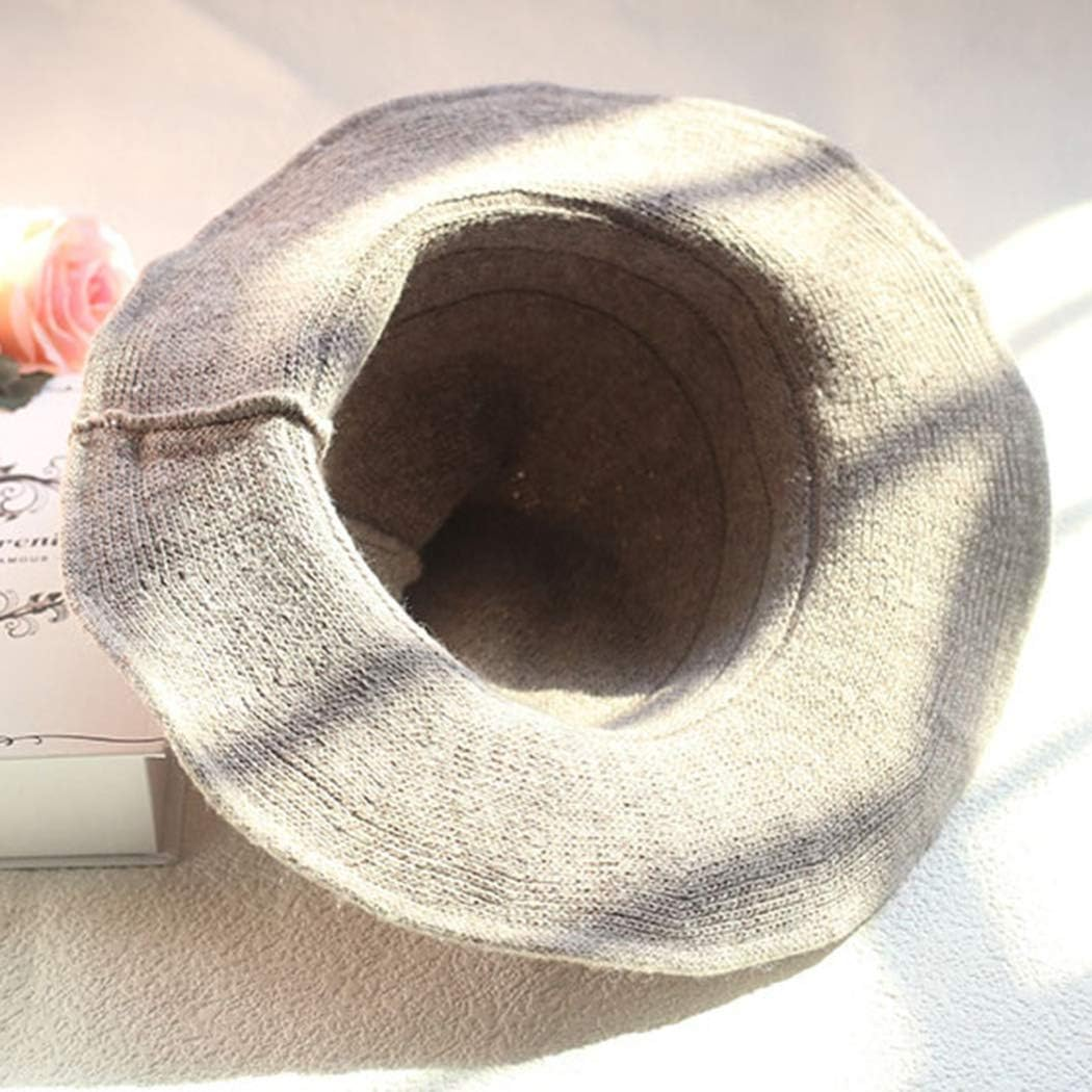 Plenmor Modern Felt Witch Hat - Foldable Candy Colored Wool Knit for Halloween Party, Cosplay Costume and Daily Use (Khaki) image number 5