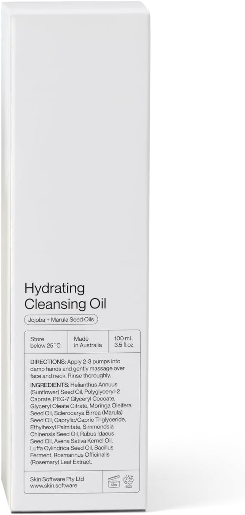Software Hydrating Cleansing Oil 100Ml | Oil-To-Milk Facial Cleanser for Gentle Makeup Removal and Skin Barrier Support | Nourishing Face Cleanser for Sensitive Skin | Daily Makeup Cleanser image number 4