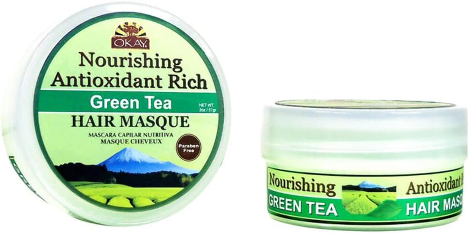 OKAY Pure Naturals OKAY Pure Naturals Green Tea Nourishing Antioxidant Rich Hair Masque, 2 Ounce, image number 2