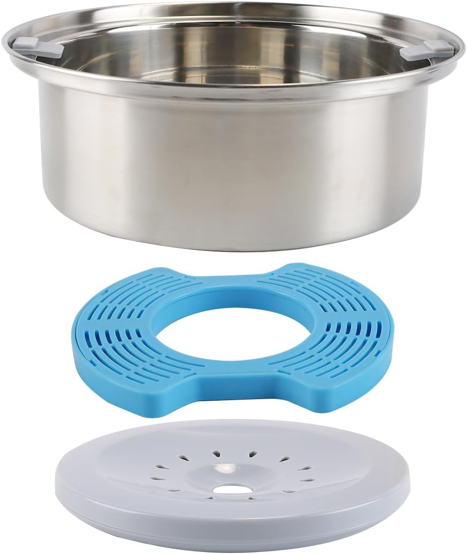 Enwye Water Bowl for Dogs, Leak-Proof, for Dogs, Large Capacity, Slow Drinking, Splashproof, No Mess, Non-Slip, for Puppies, Cats and Pets image number 3