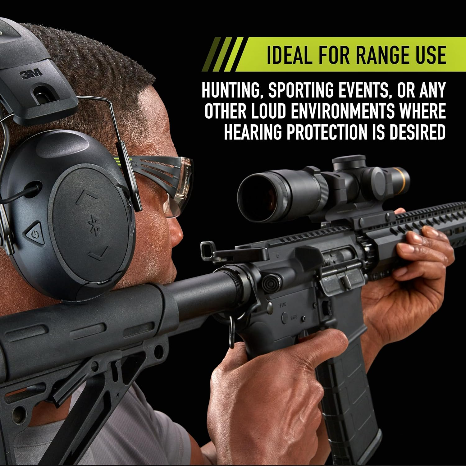 Peltor Sport Tactical 500 Electronic Hearing Protector, Bluetooth Wireless Ear Protection, NRR 26 Db, Ideal for Shooting and Hunting image number 1